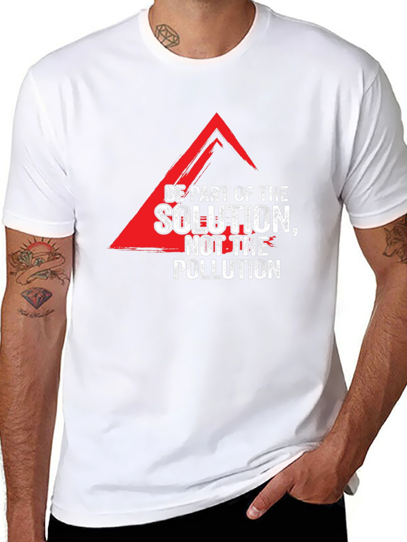 Solution Not Pollution Graphic Tee