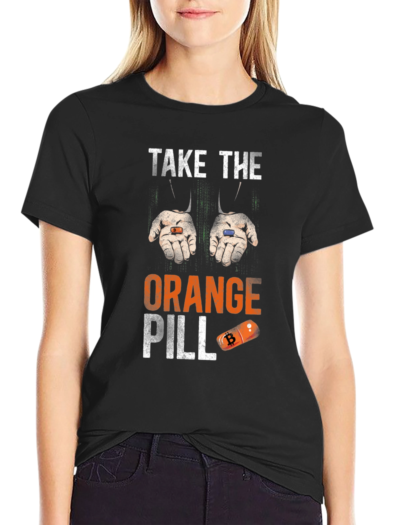 Bitcoin Orange Pill T-Shirt