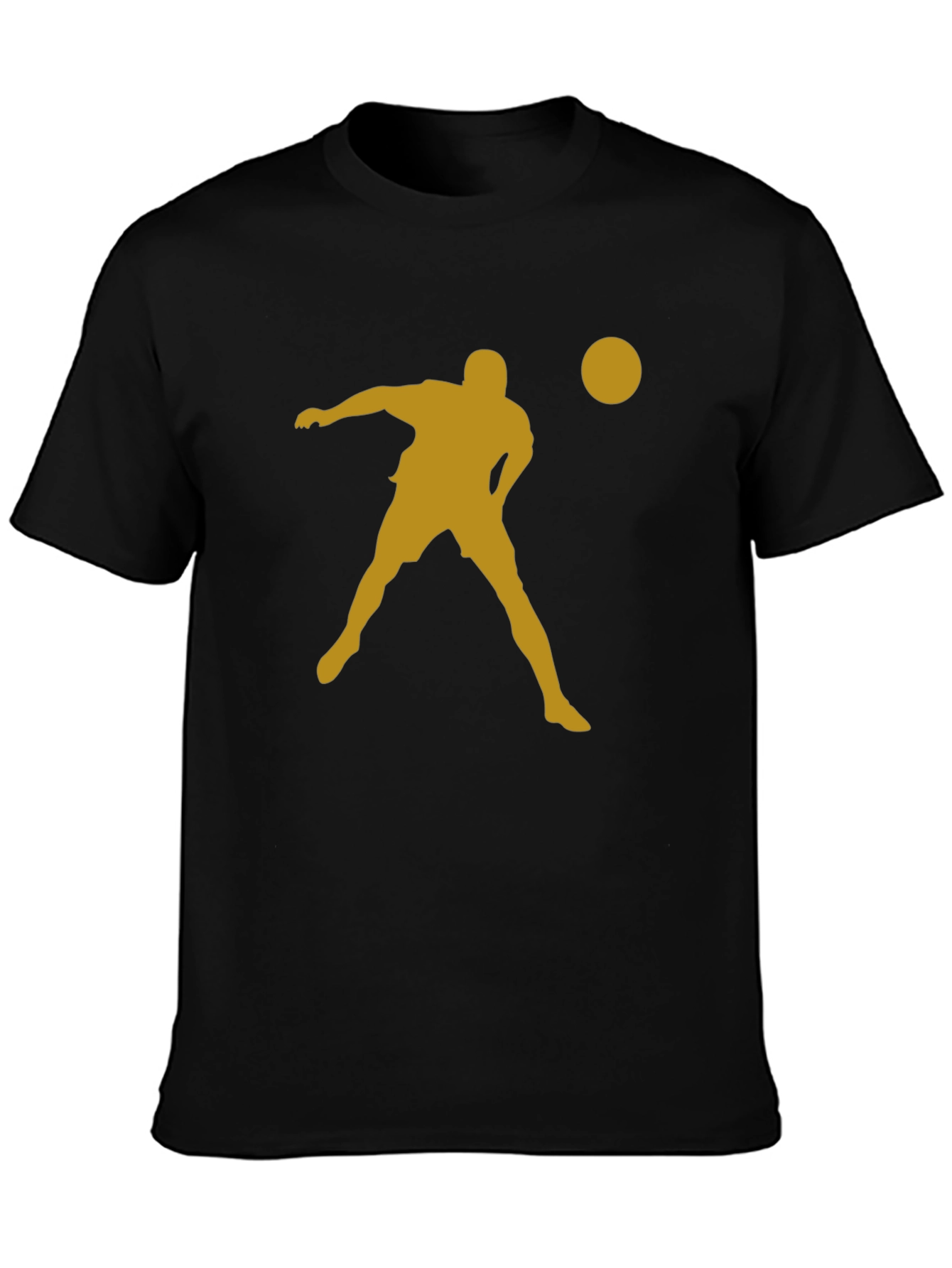 Silhouette Soccer T-Shirt - Black