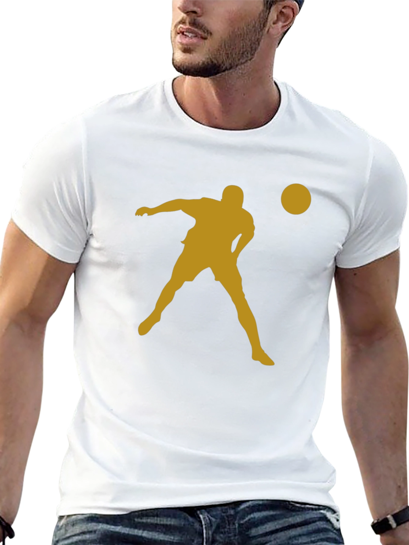 Silhouette Soccer T-Shirt - Black