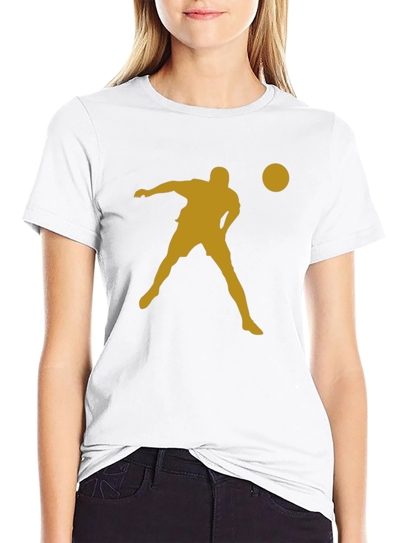 Silhouette Soccer T-Shirt - Black