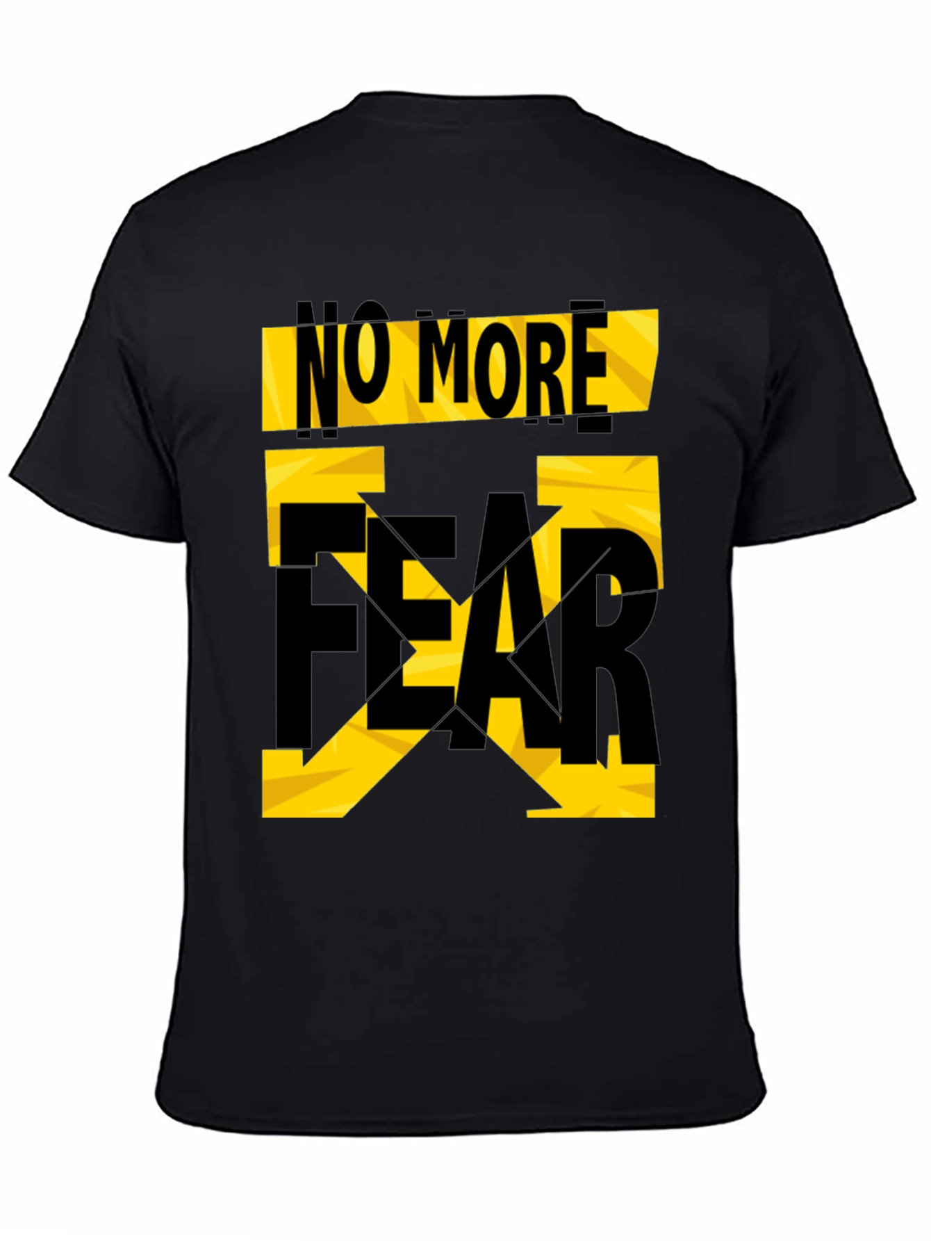 No More Fear Graphic T-Shirt - Black