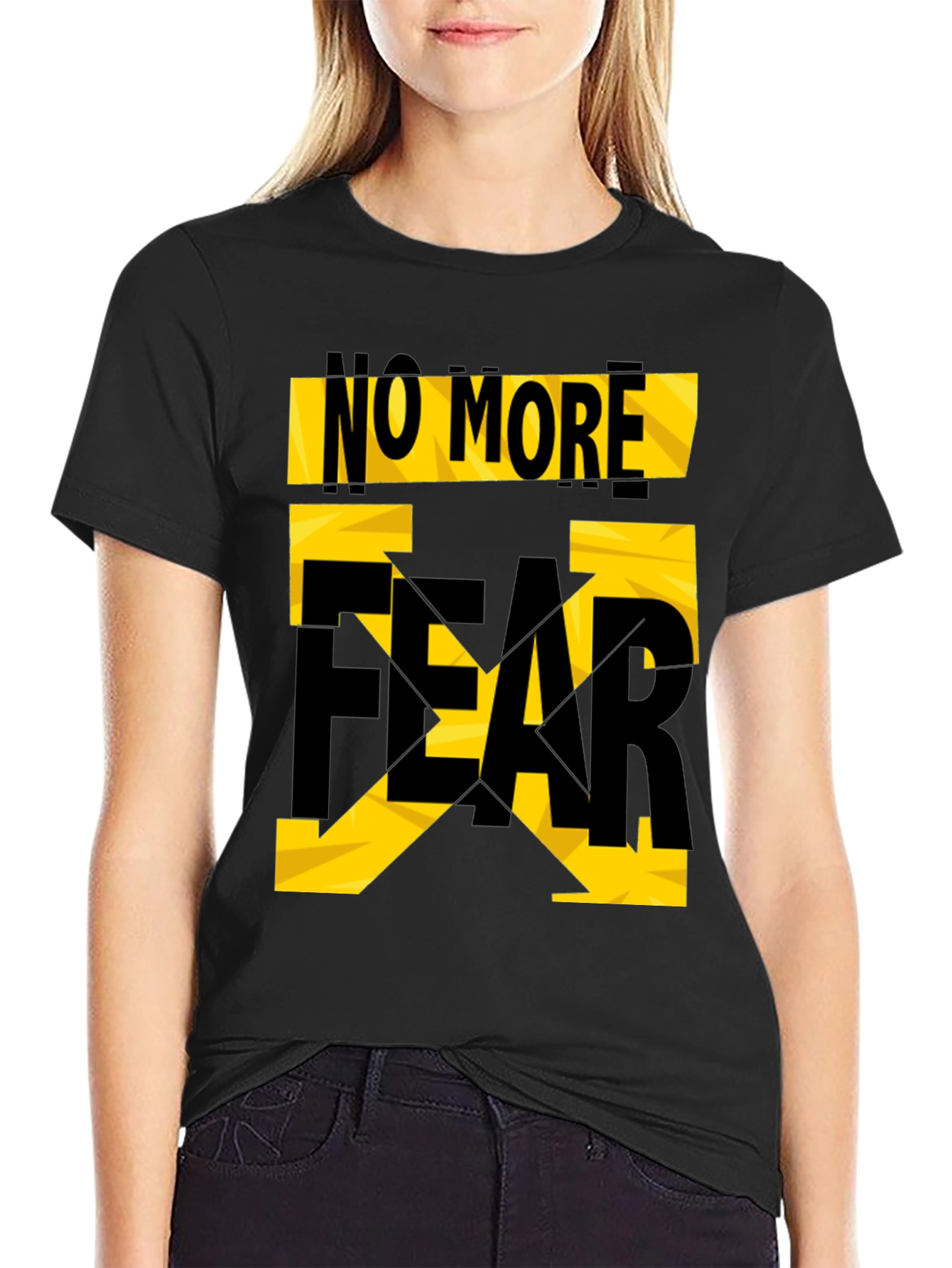 No More Fear Graphic T-Shirt - Black
