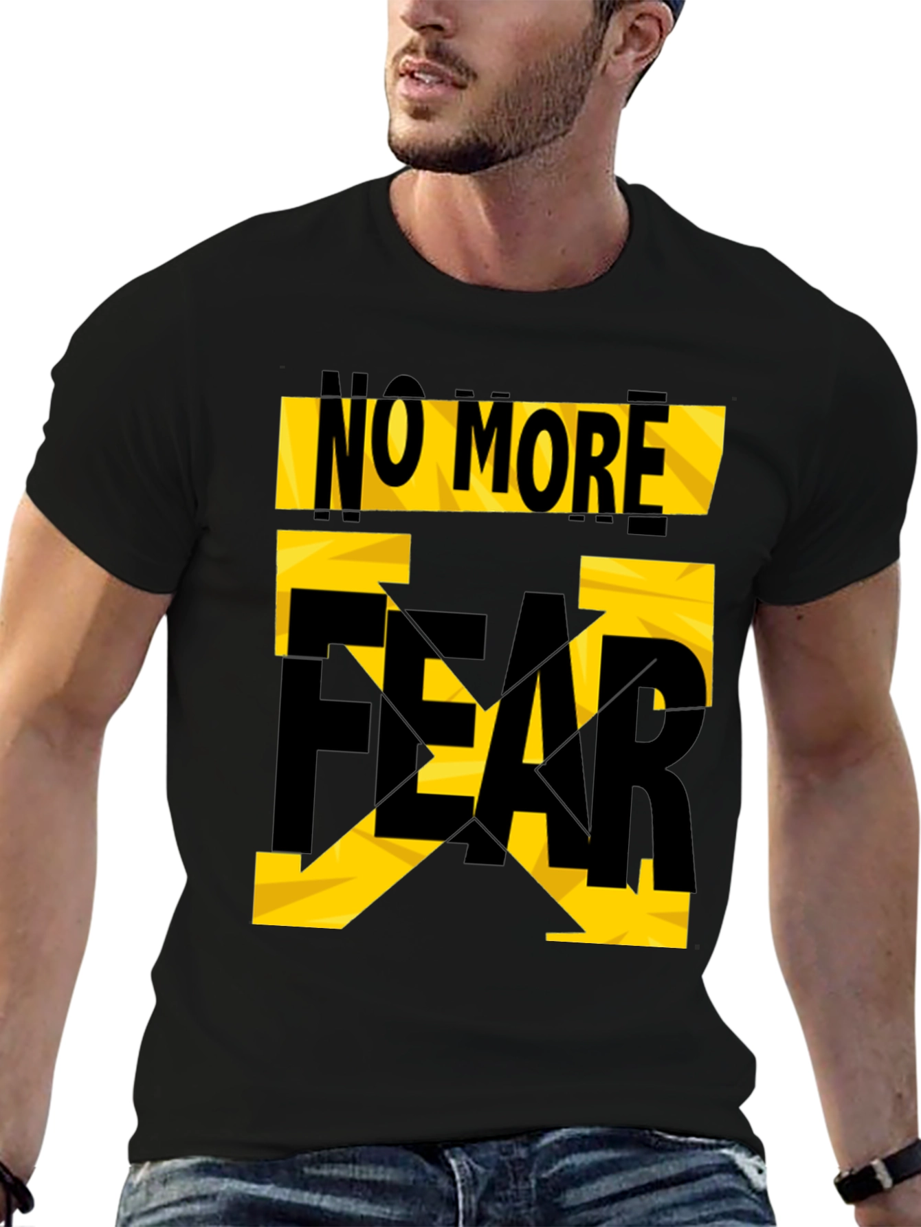 No More Fear Graphic T-Shirt - Black