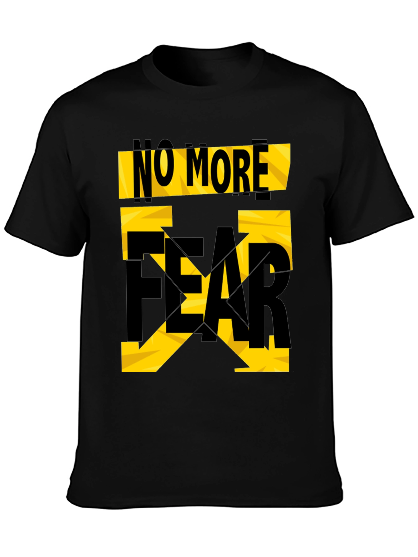 No More Fear Graphic T-Shirt - Black