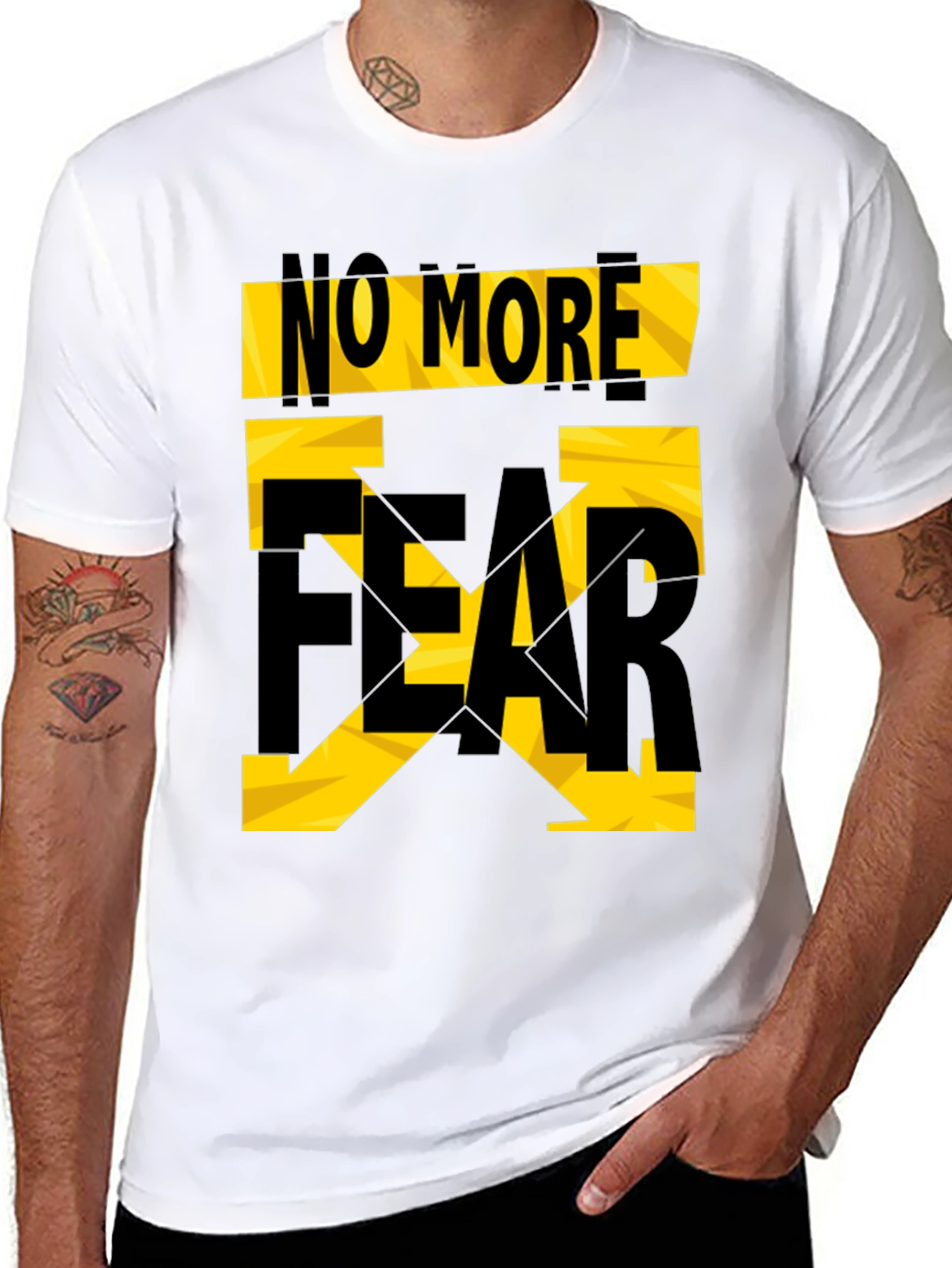 No More Fear Graphic T-Shirt - Black