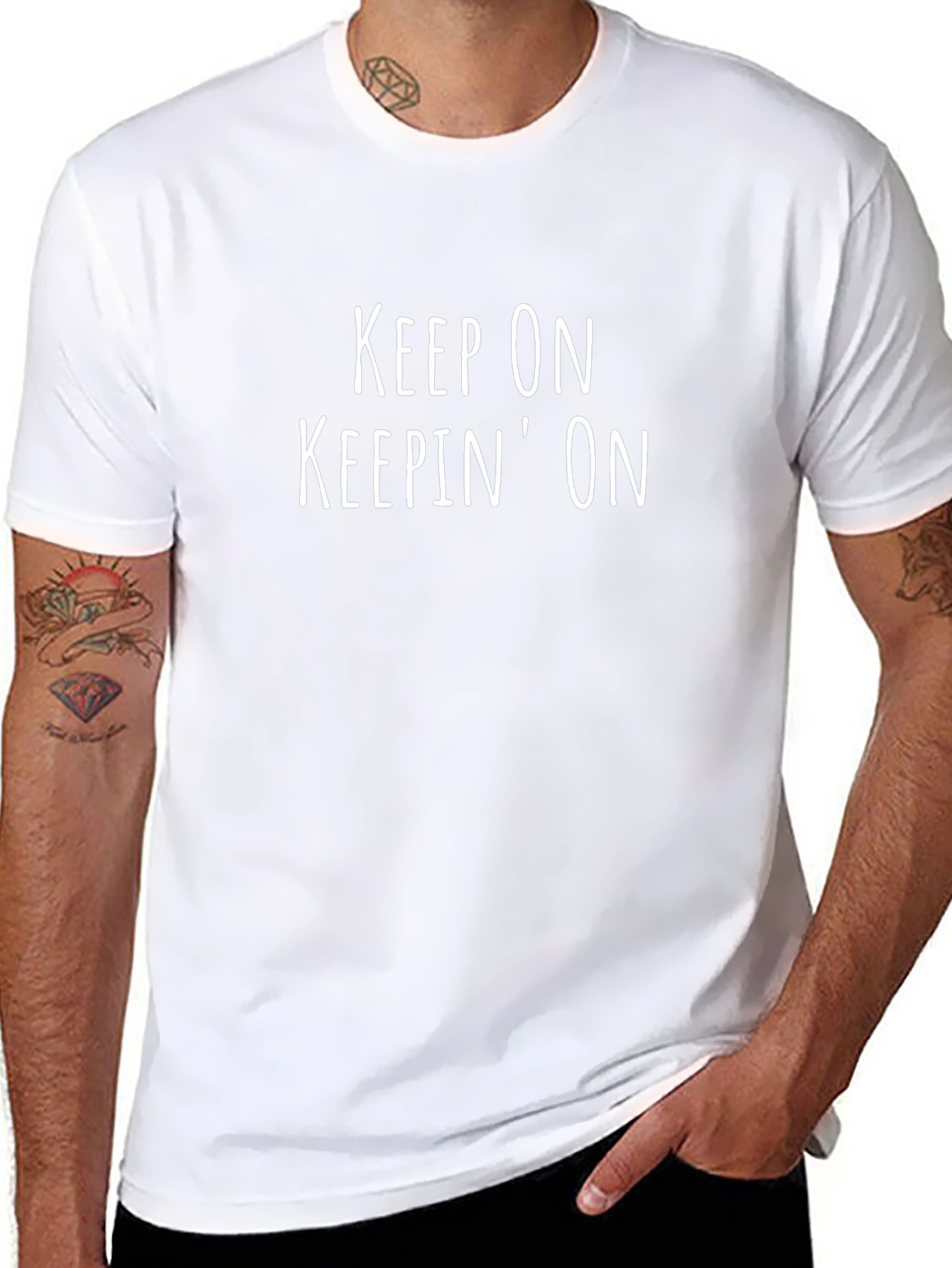 Keep On Keepin On Black Graphic Tee