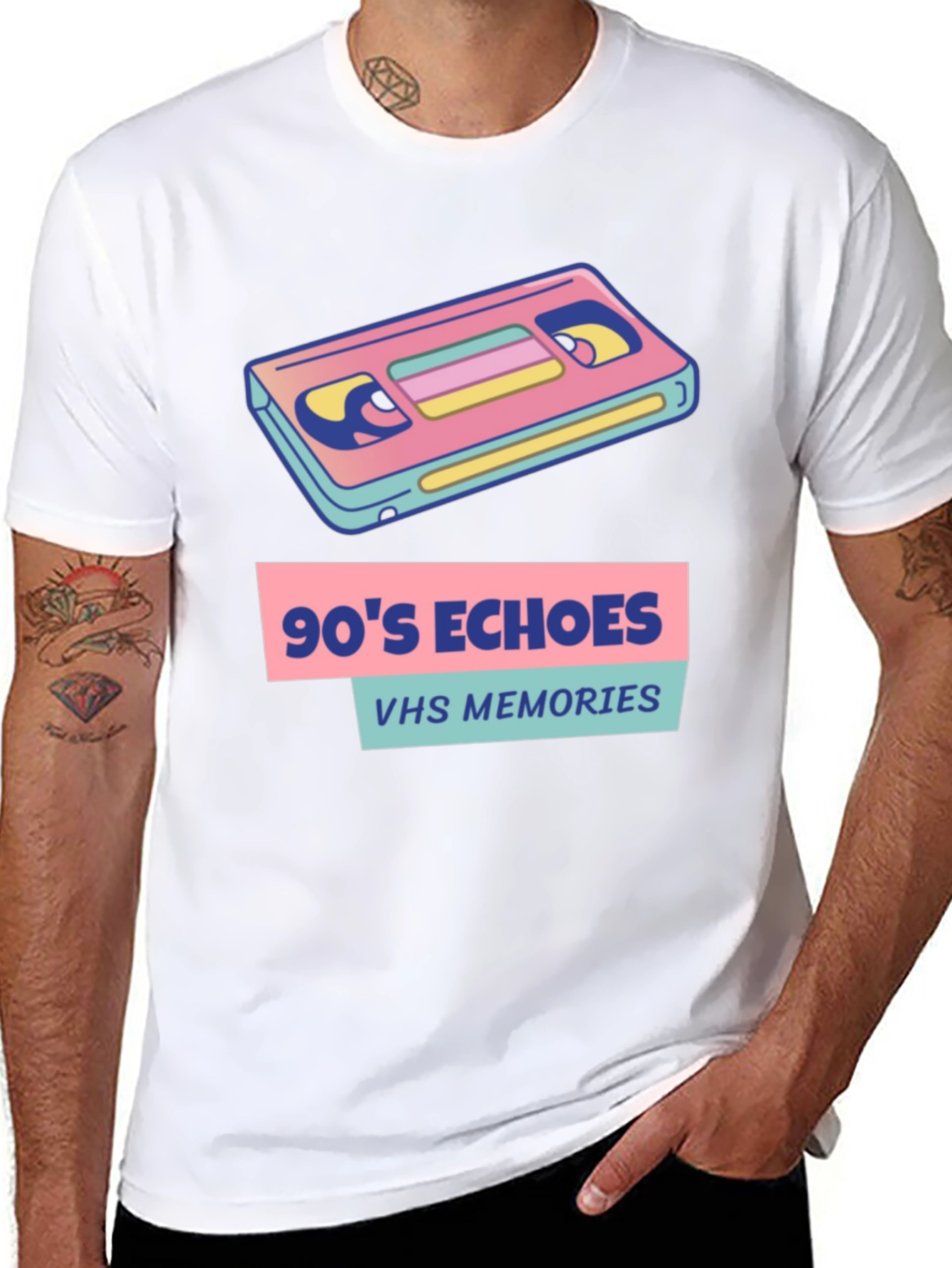 90s Echoes VHS Memories Graphic Tee
