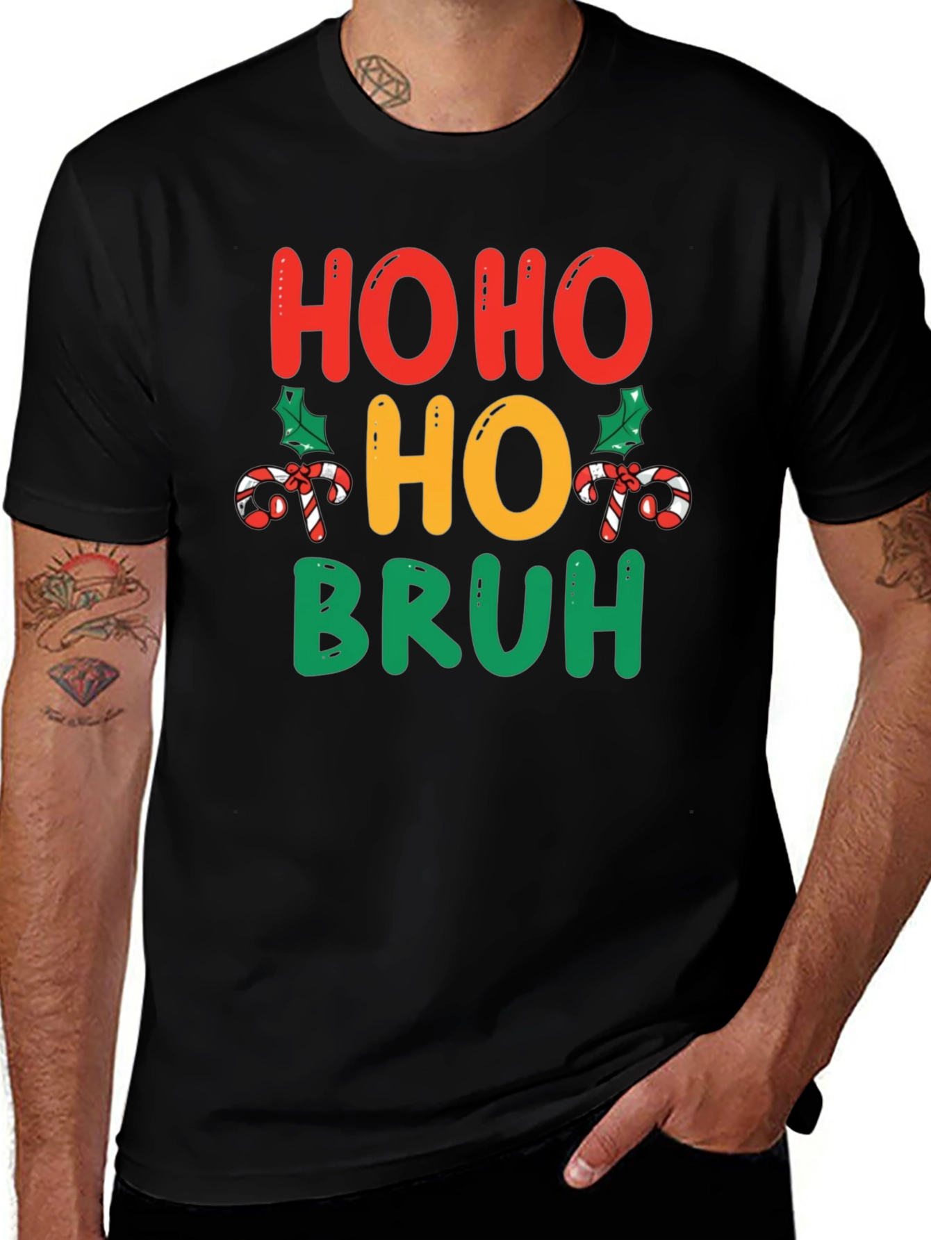 Ho Ho Ho Bruh Christmas Holiday T-Shirt