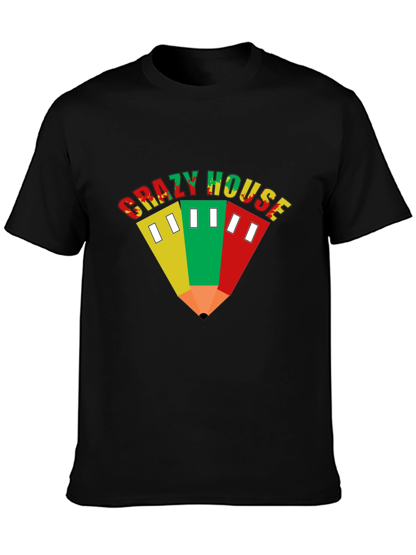 Crazy House T-Shirt - Unique Graphic Tee