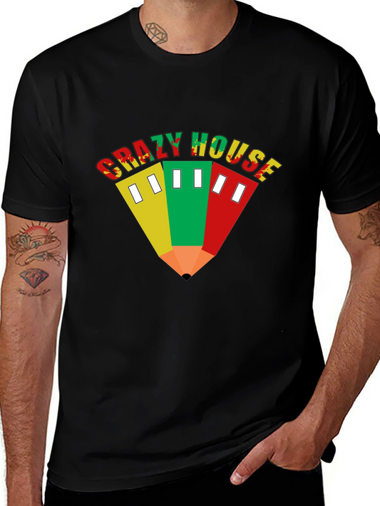 Crazy House T-Shirt - Unique Graphic Tee