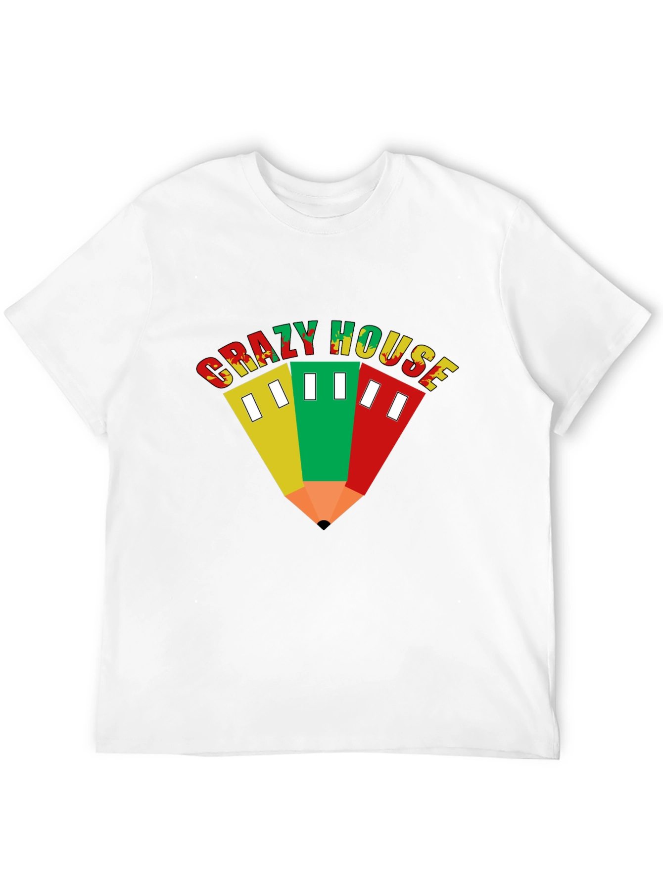 Crazy House T-Shirt - Unique Graphic Tee
