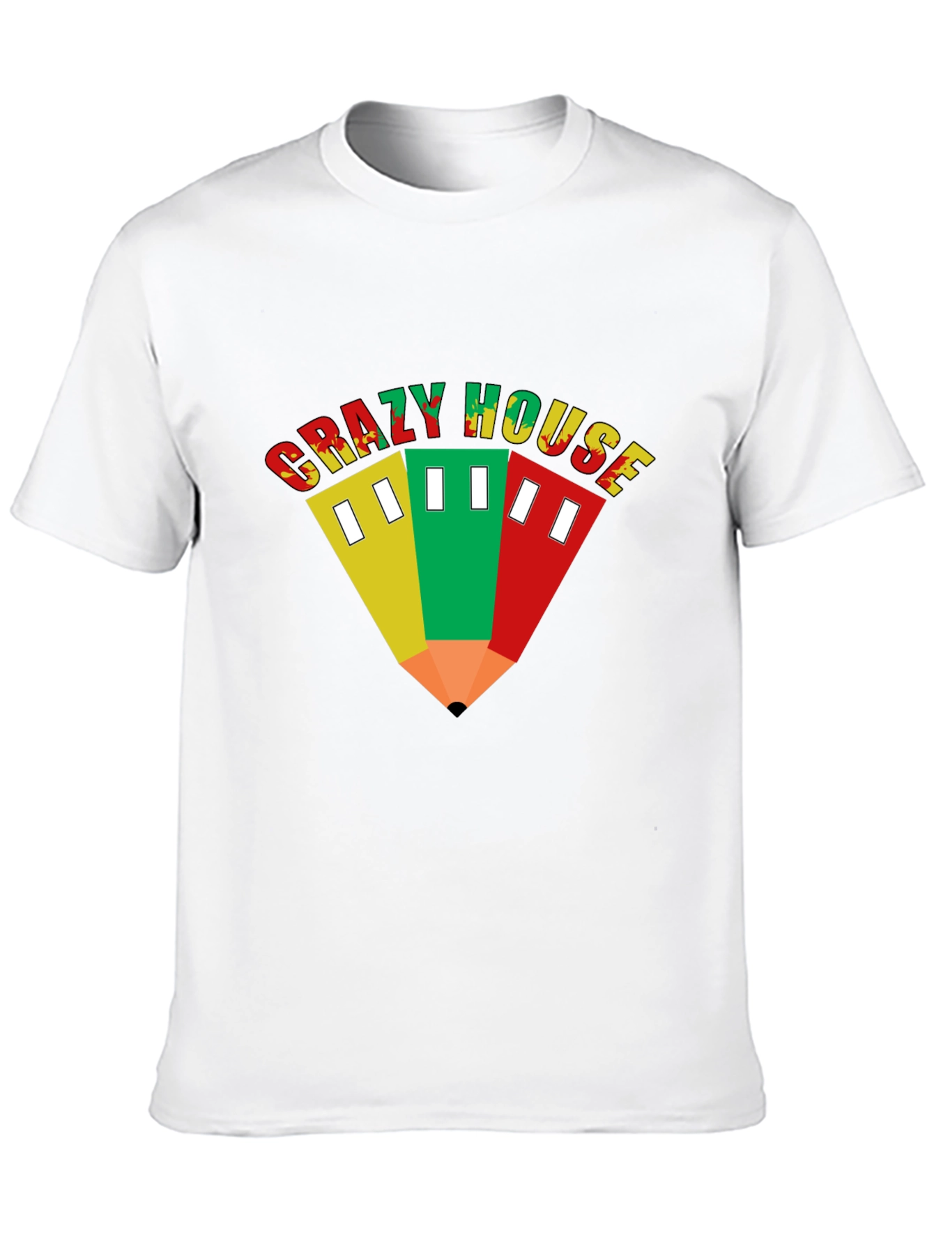 Crazy House T-Shirt - Unique Graphic Tee