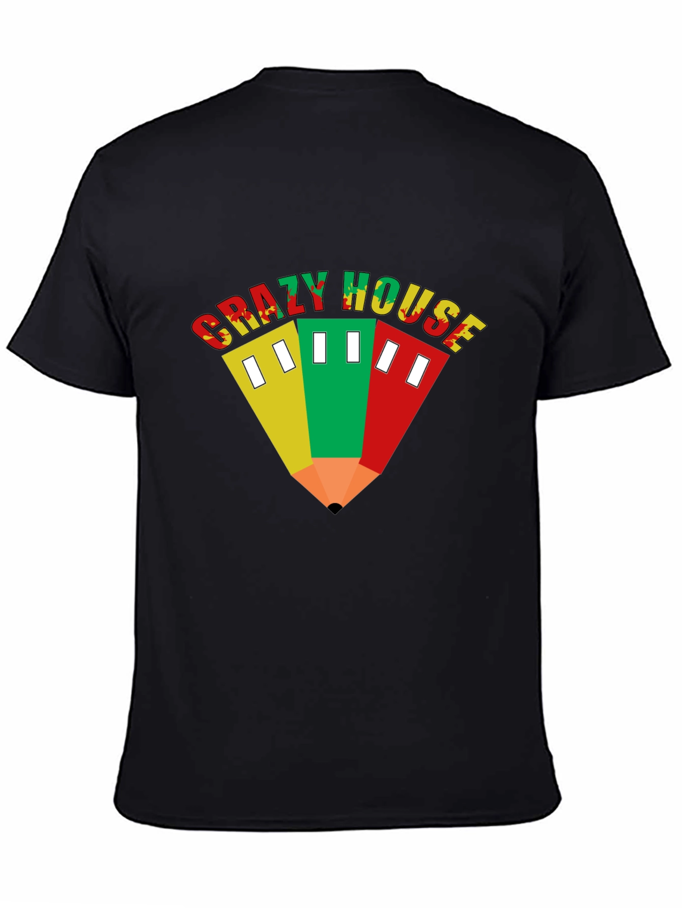 Crazy House T-Shirt - Unique Graphic Tee
