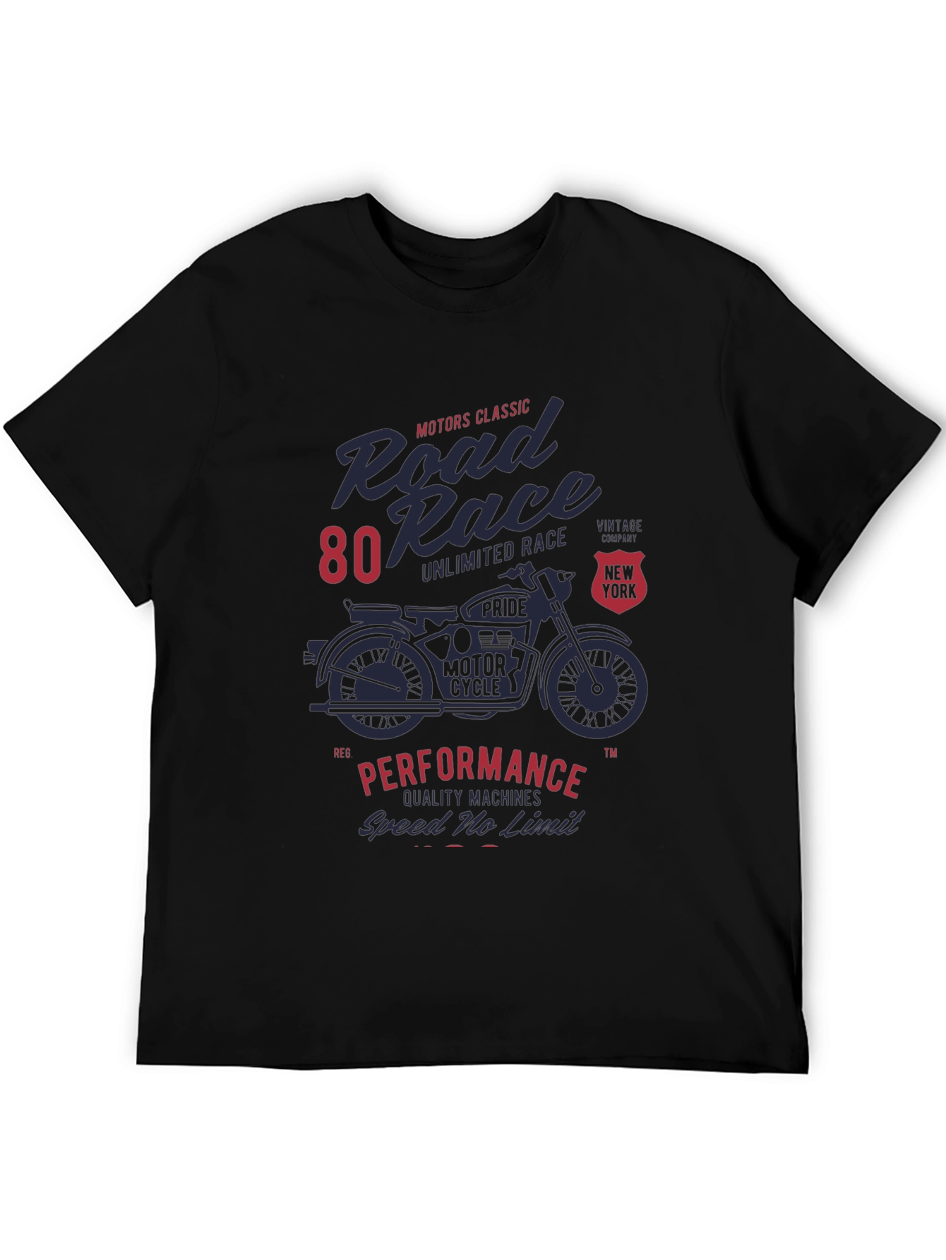 Road Race Motorcycle Graphic T-Shirt