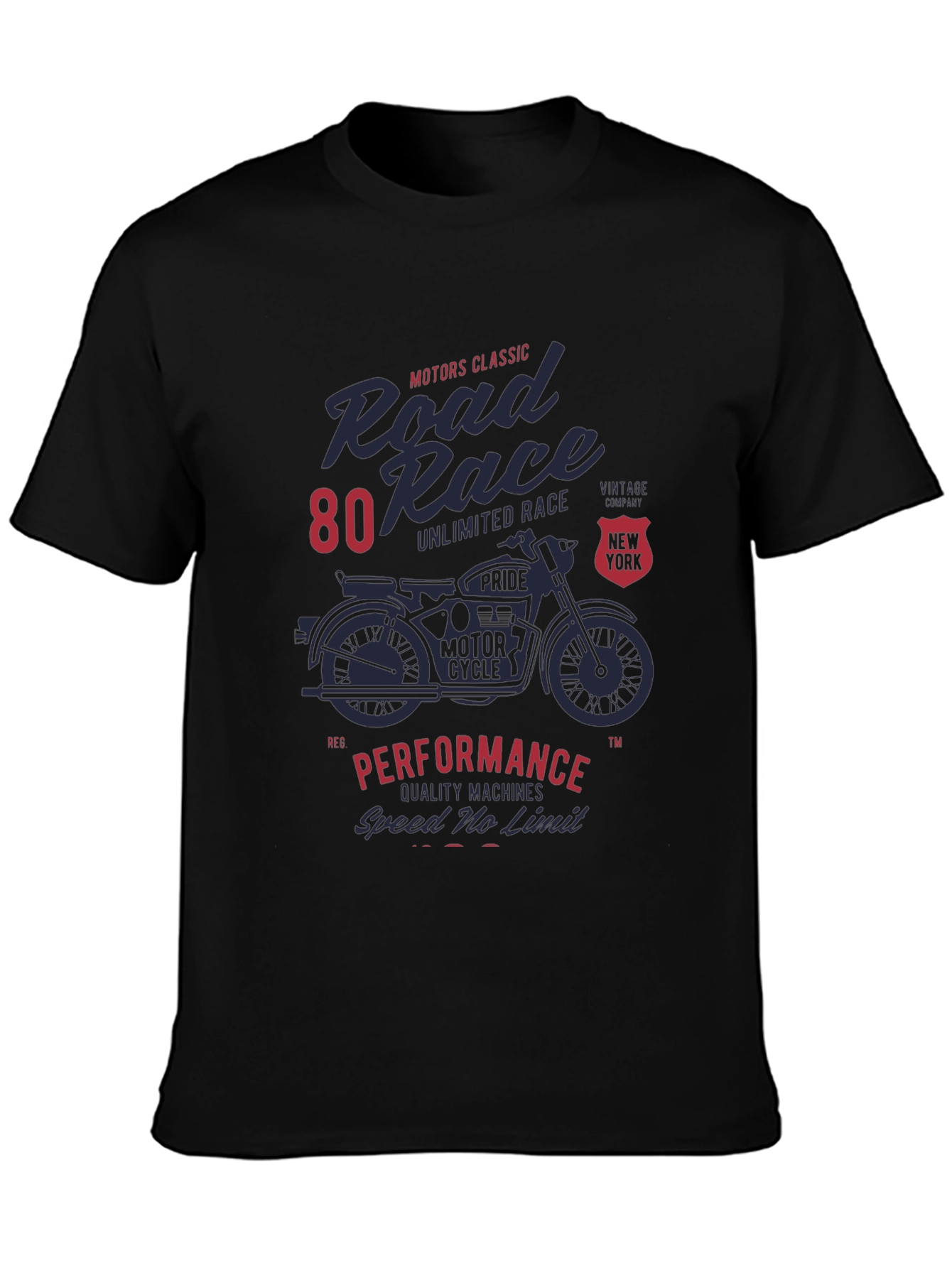 Road Race Motorcycle Graphic T-Shirt