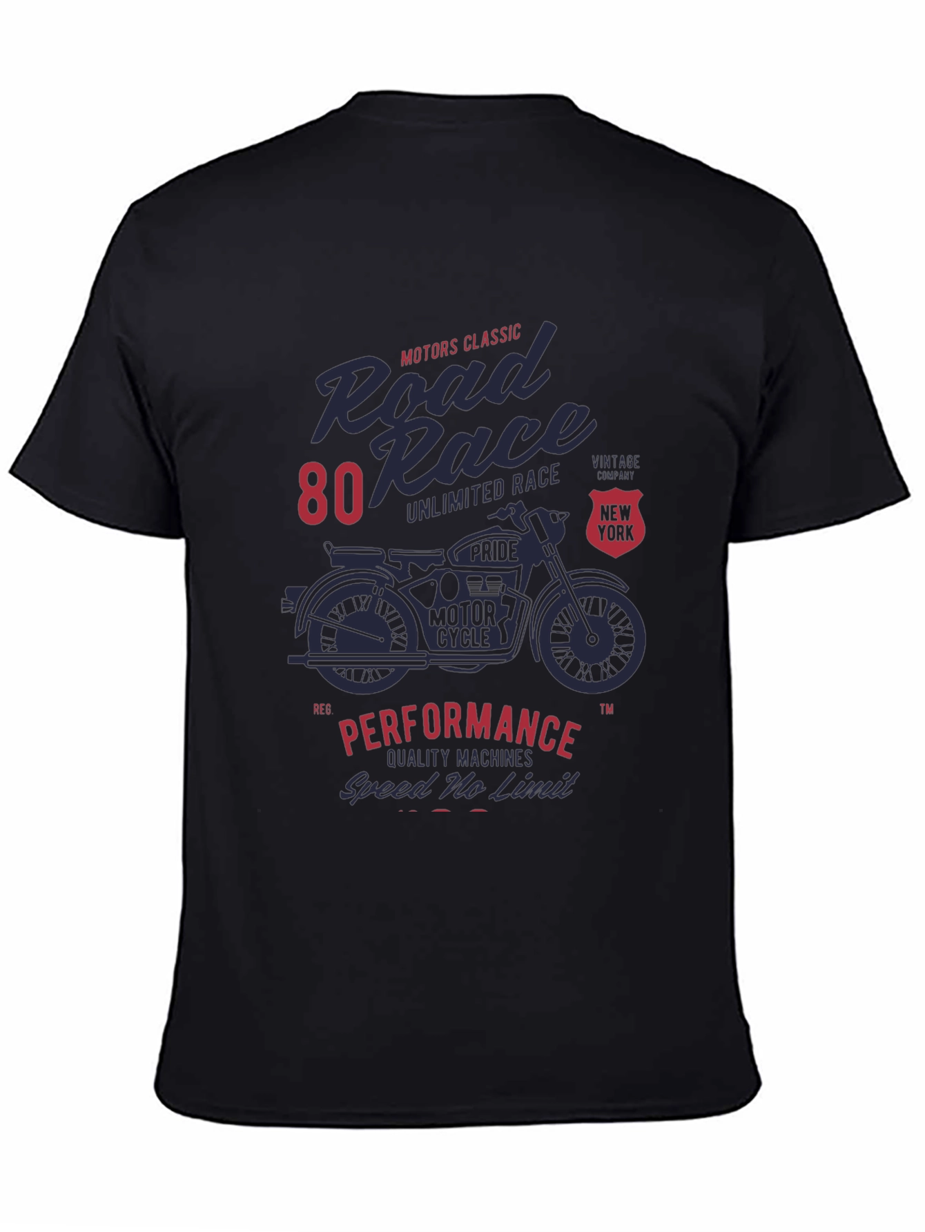 Road Race Motorcycle Graphic T-Shirt