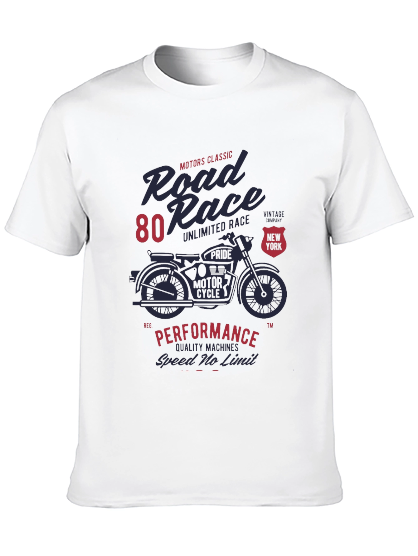 Road Race Motorcycle Graphic T-Shirt