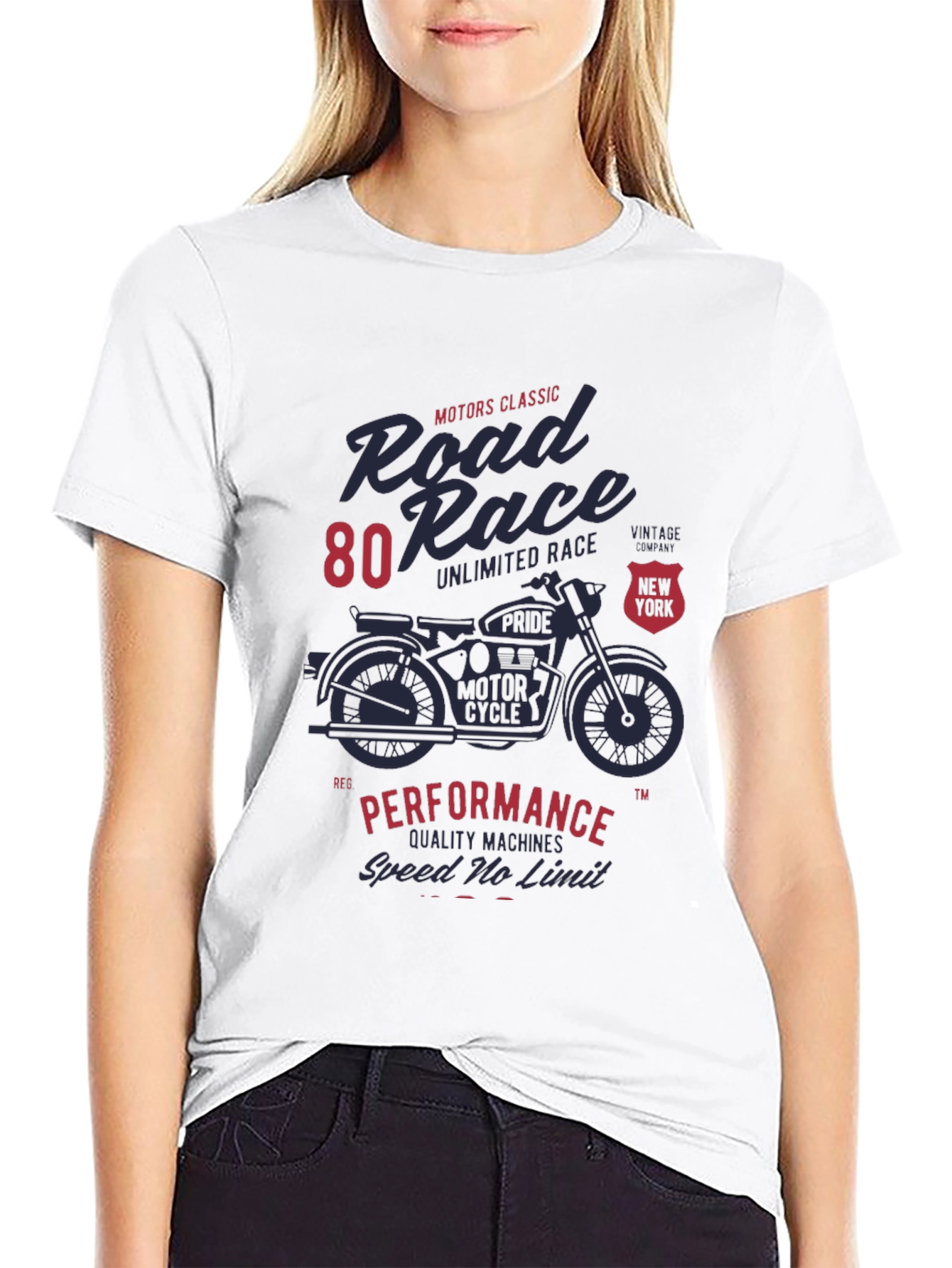 Road Race Motorcycle Graphic T-Shirt
