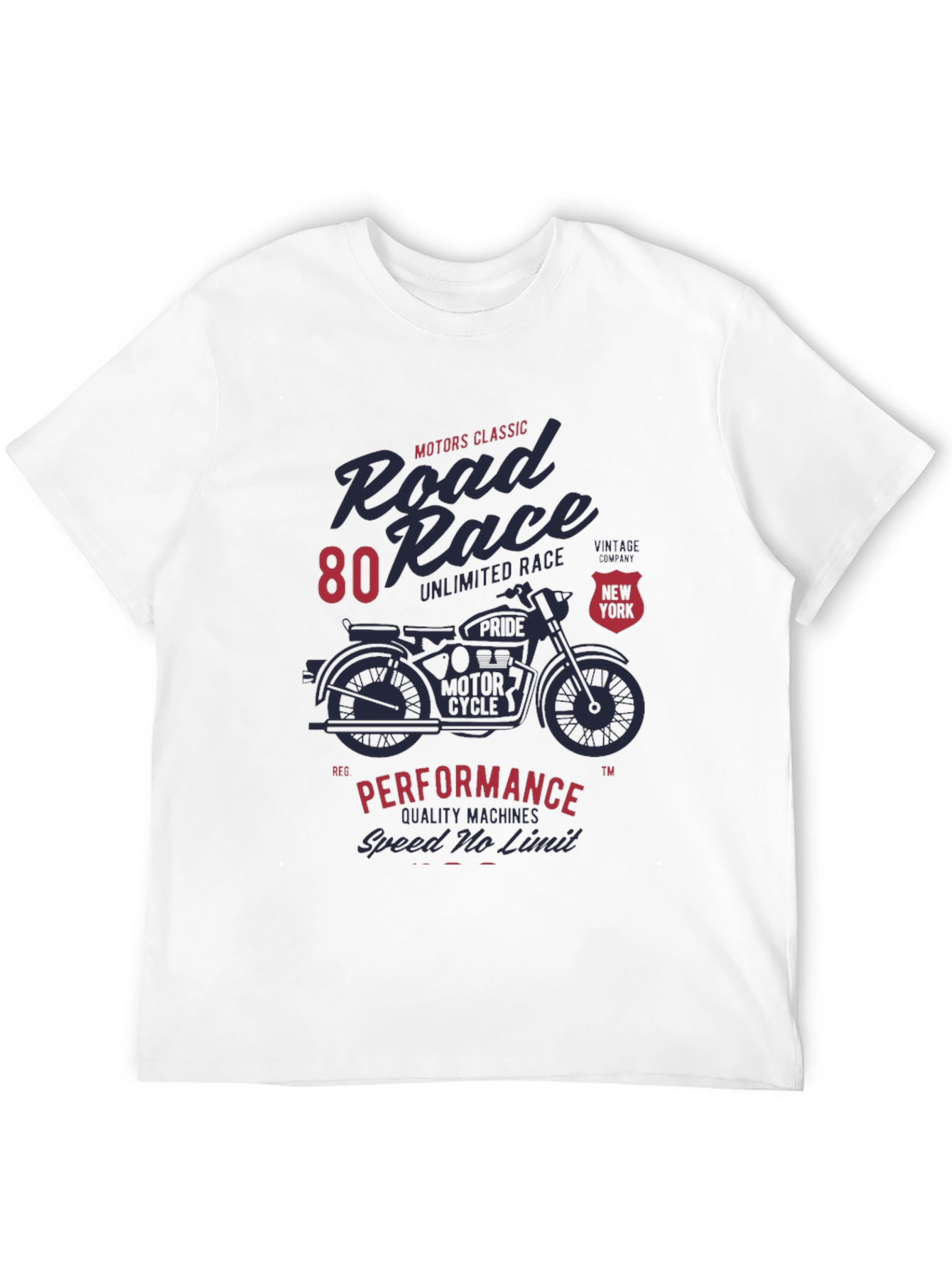 Road Race Motorcycle Graphic T-Shirt
