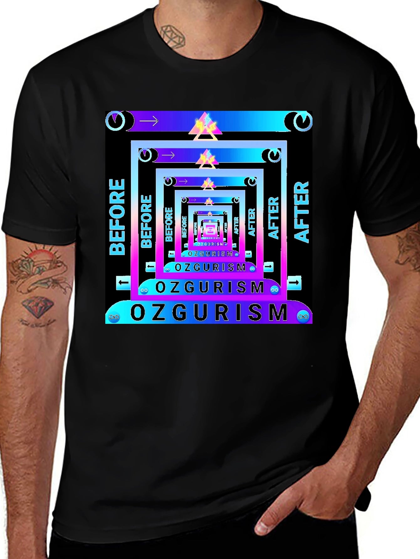 Ozgurism Before After Graphic T-Shirt