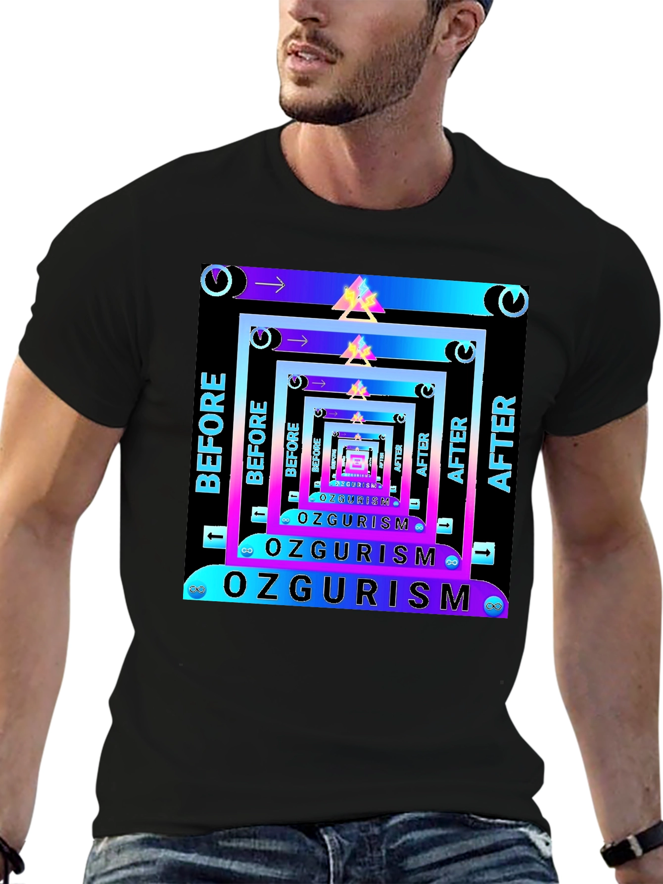 Ozgurism Before After Graphic T-Shirt