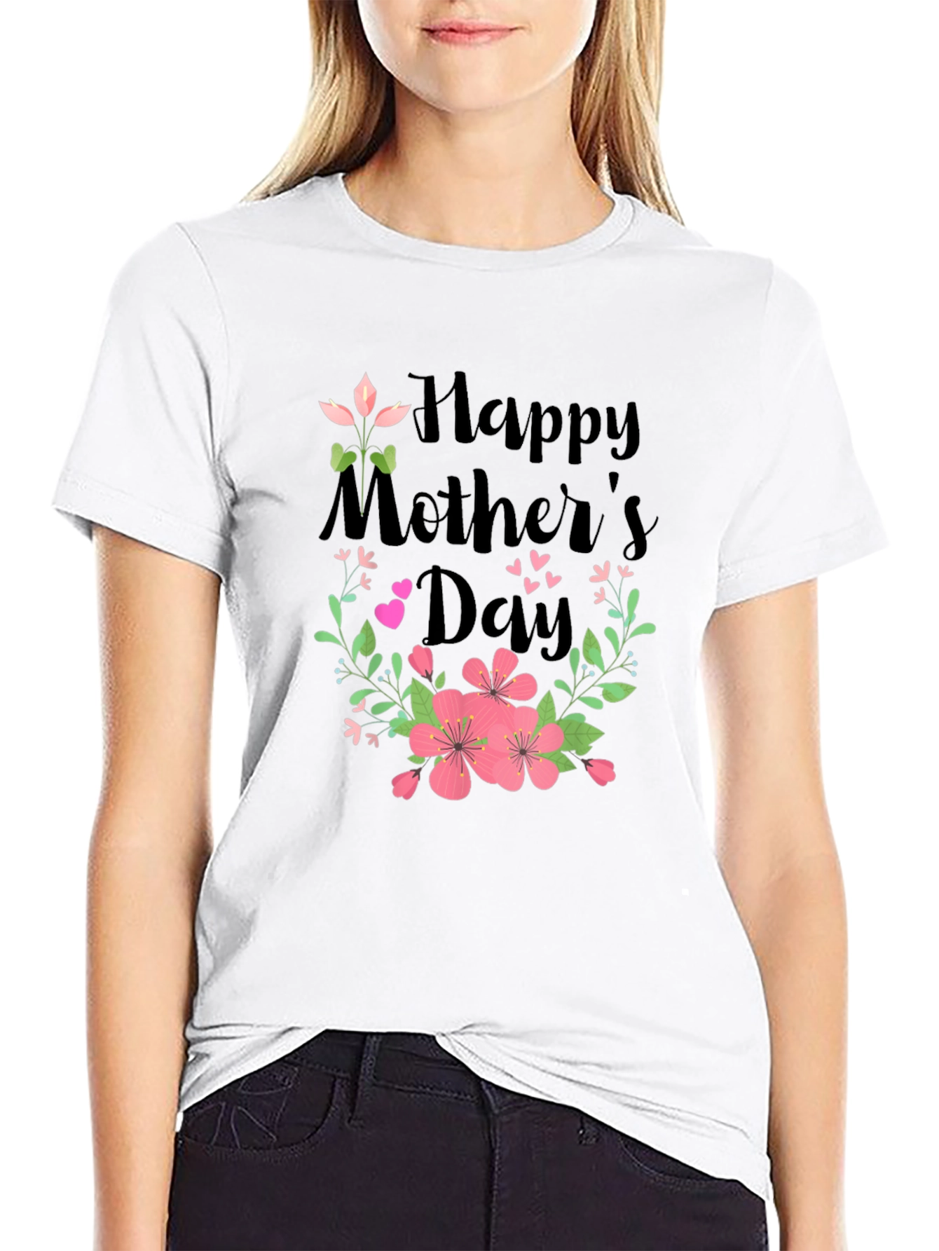 Happy Mothers Day Floral T-Shirt