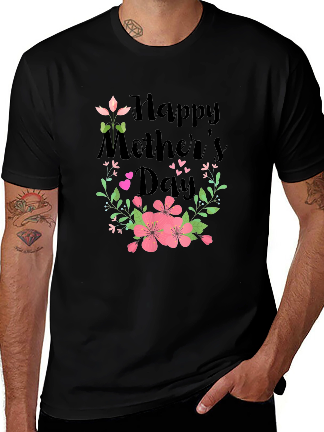 Happy Mothers Day Floral T-Shirt