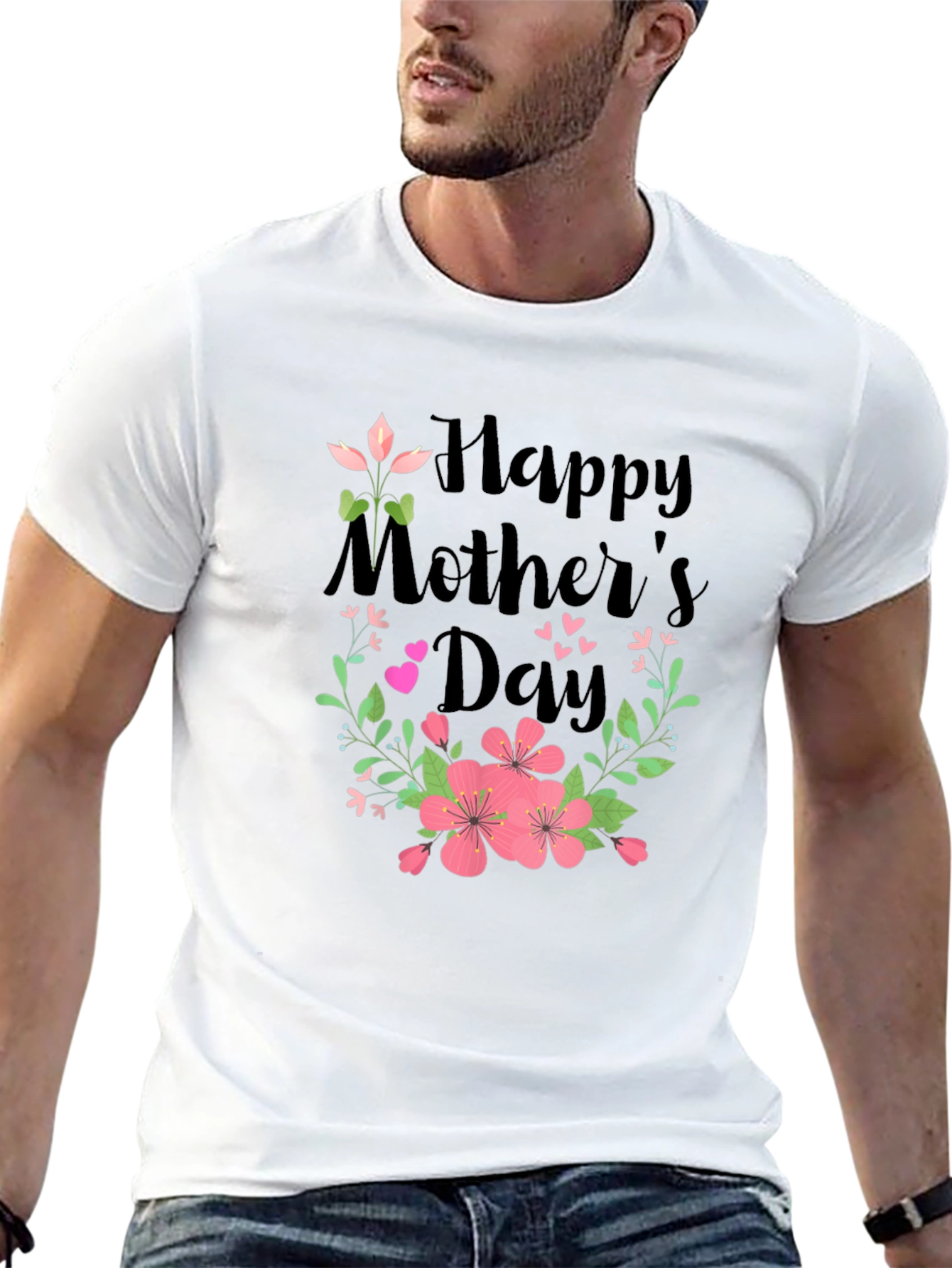 Happy Mothers Day Floral T-Shirt