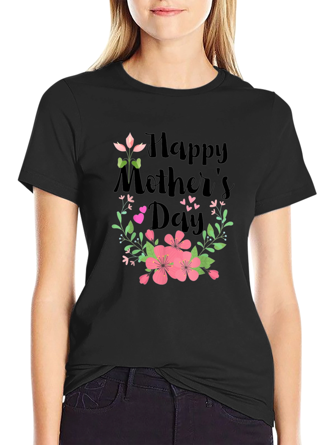 Happy Mothers Day Floral T-Shirt