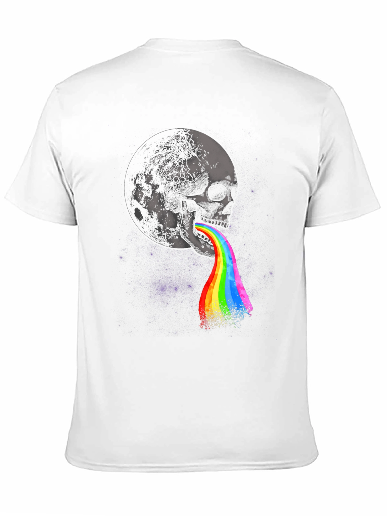 Skull Moon Rainbow Graphic Tee