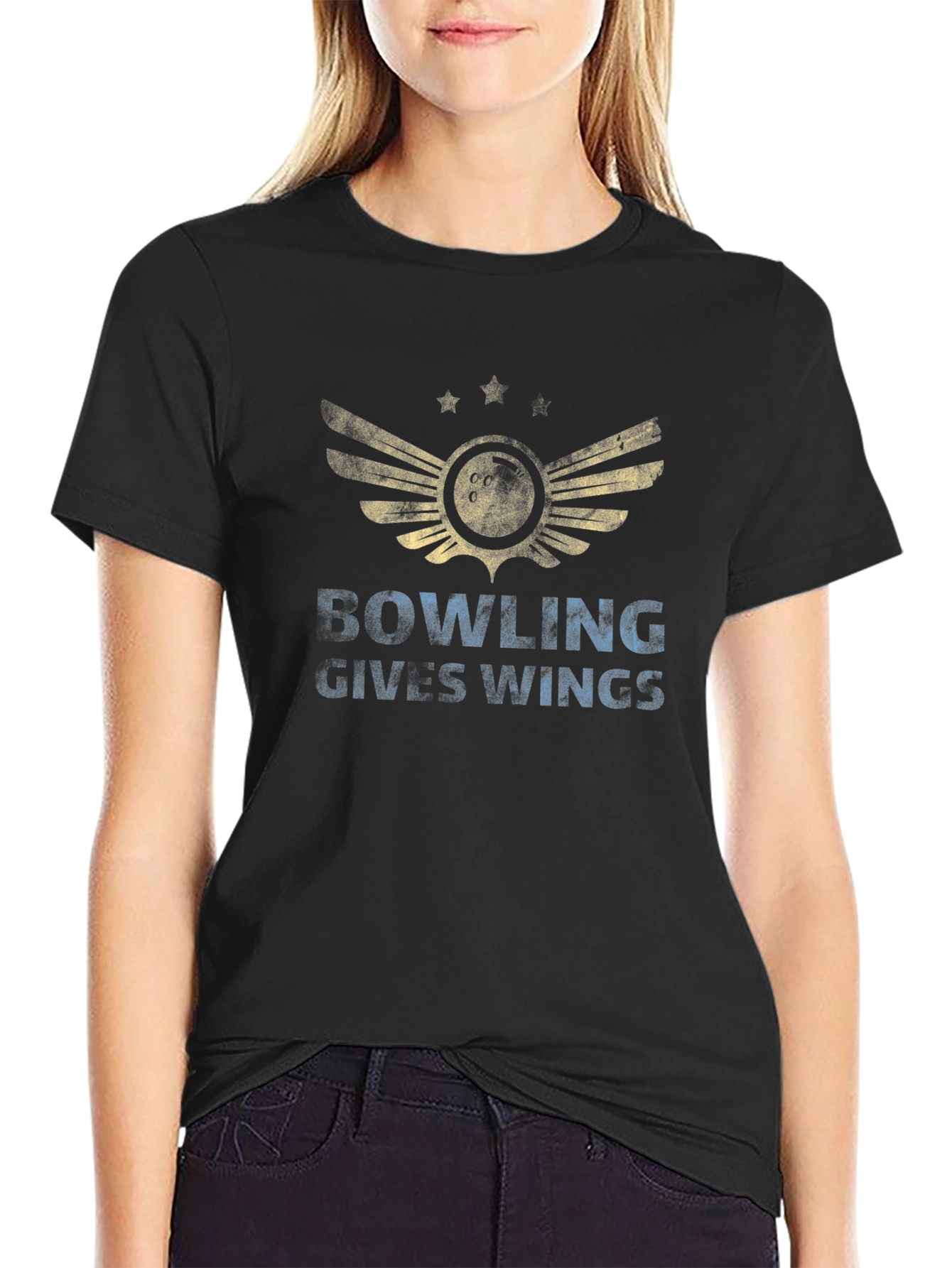 Bowling Gives Wings Graphic Tee