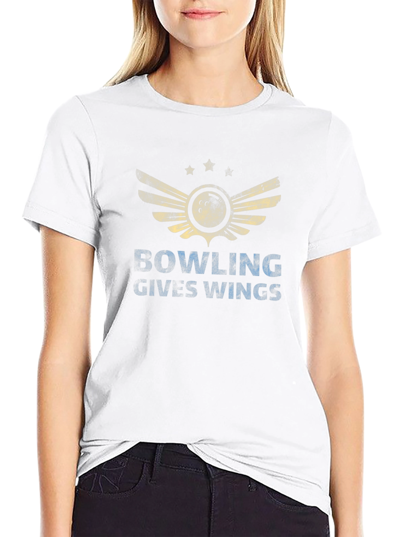 Bowling Gives Wings Graphic Tee