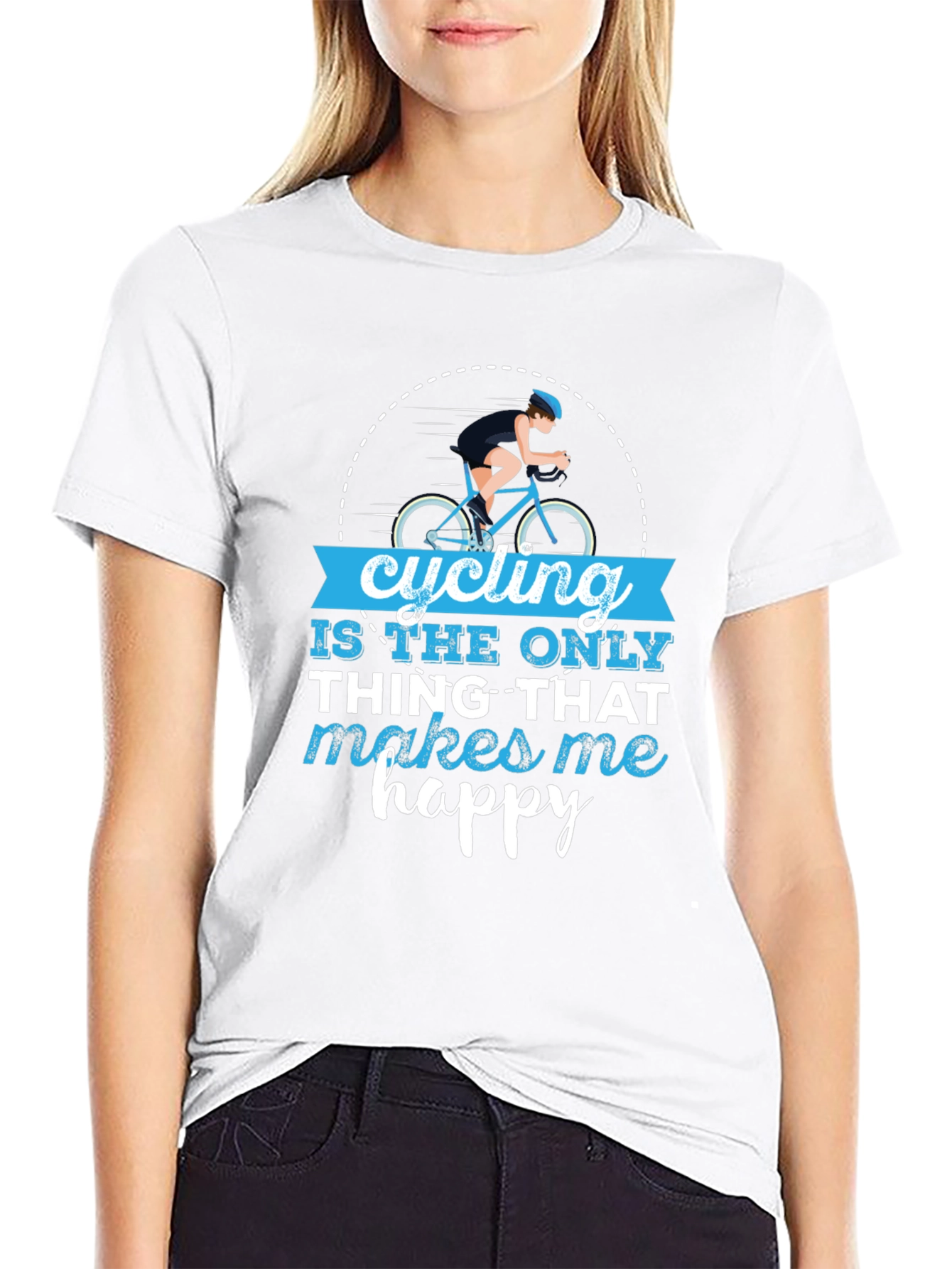 Cycling Makes Me Happy T-Shirt