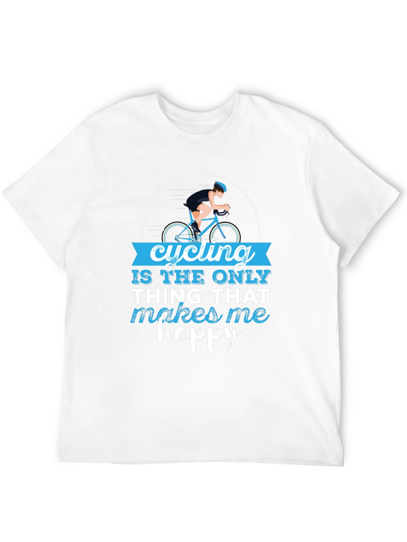 Cycling Makes Me Happy T-Shirt