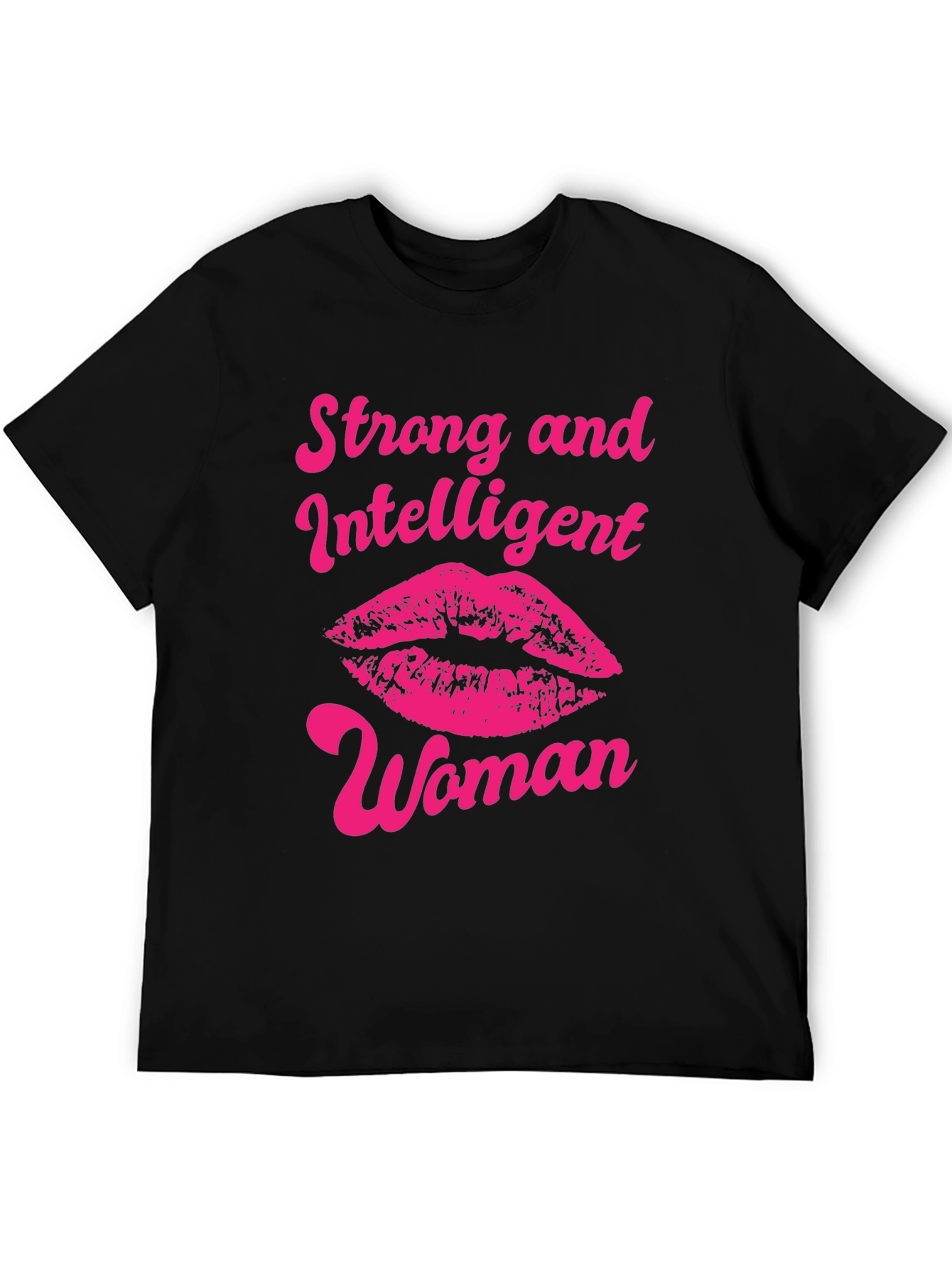 Strong Intelligent Woman Lips Graphic T-Shirt
