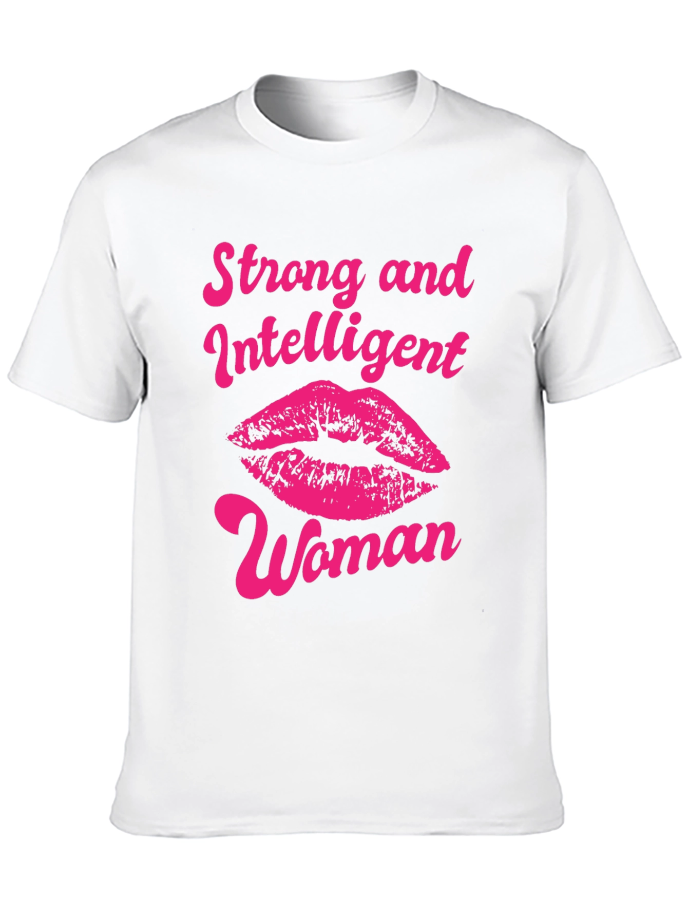 Strong Intelligent Woman Lips Graphic T-Shirt
