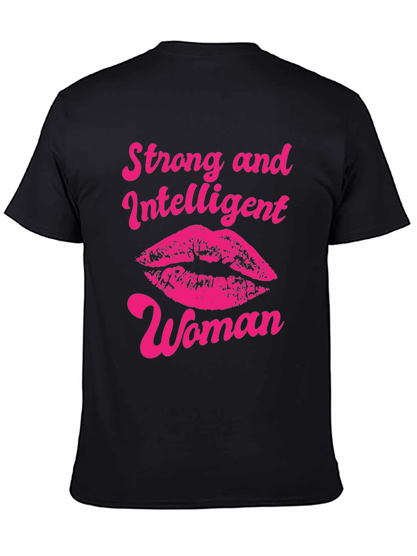 Strong Intelligent Woman Lips Graphic T-Shirt