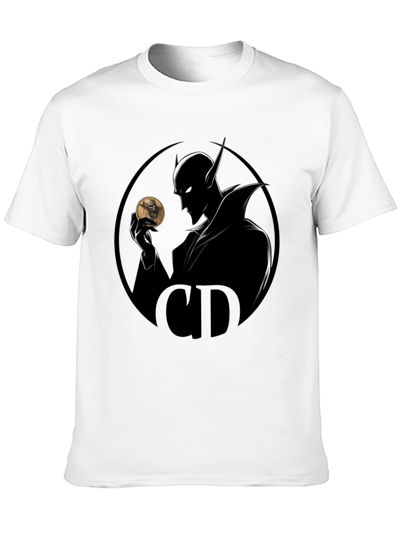 Mystic Coin T-Shirt - Shadowy Design