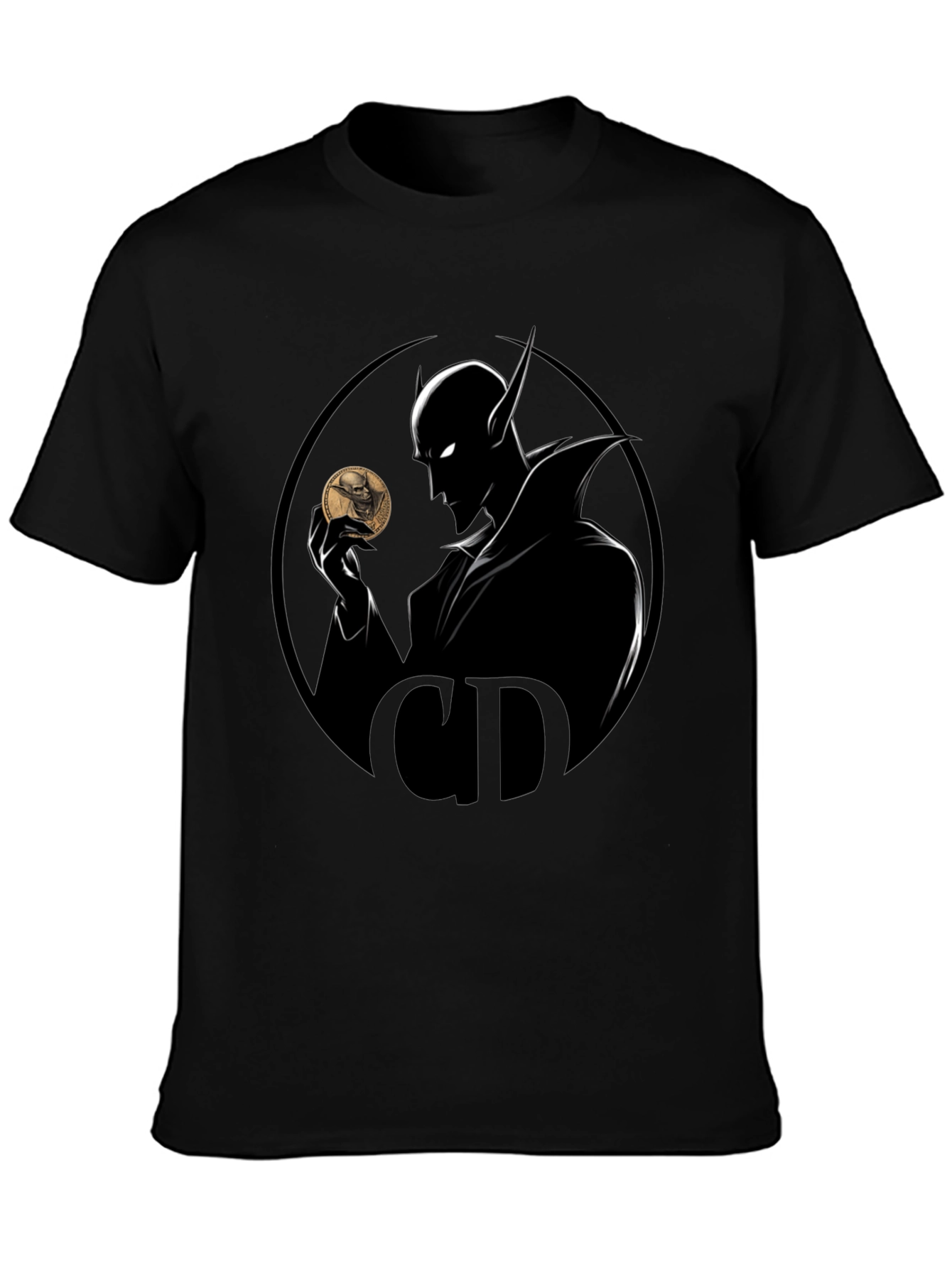 Mystic Coin T-Shirt - Shadowy Design