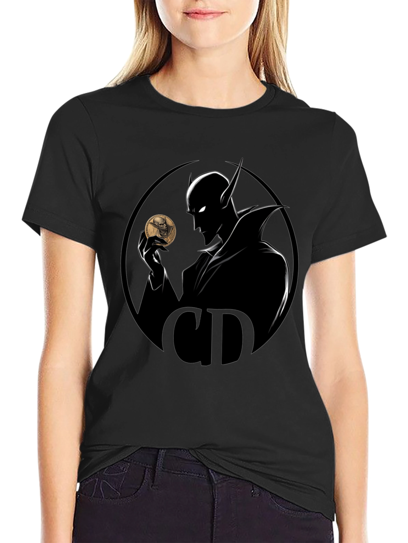 Mystic Coin T-Shirt - Shadowy Design