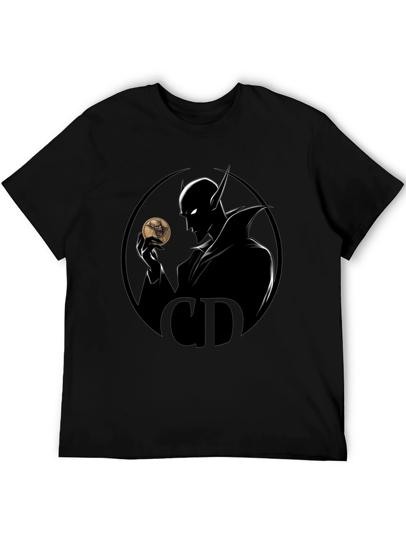 Mystic Coin T-Shirt - Shadowy Design