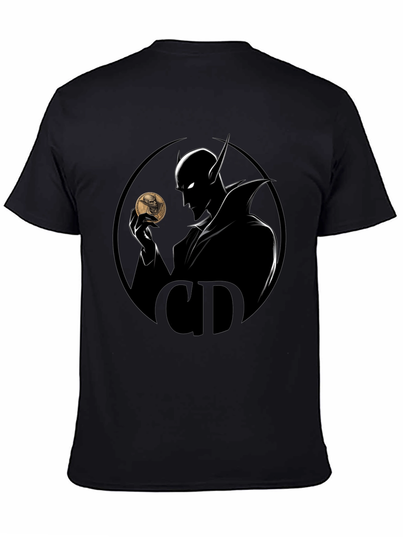 Mystic Coin T-Shirt - Shadowy Design