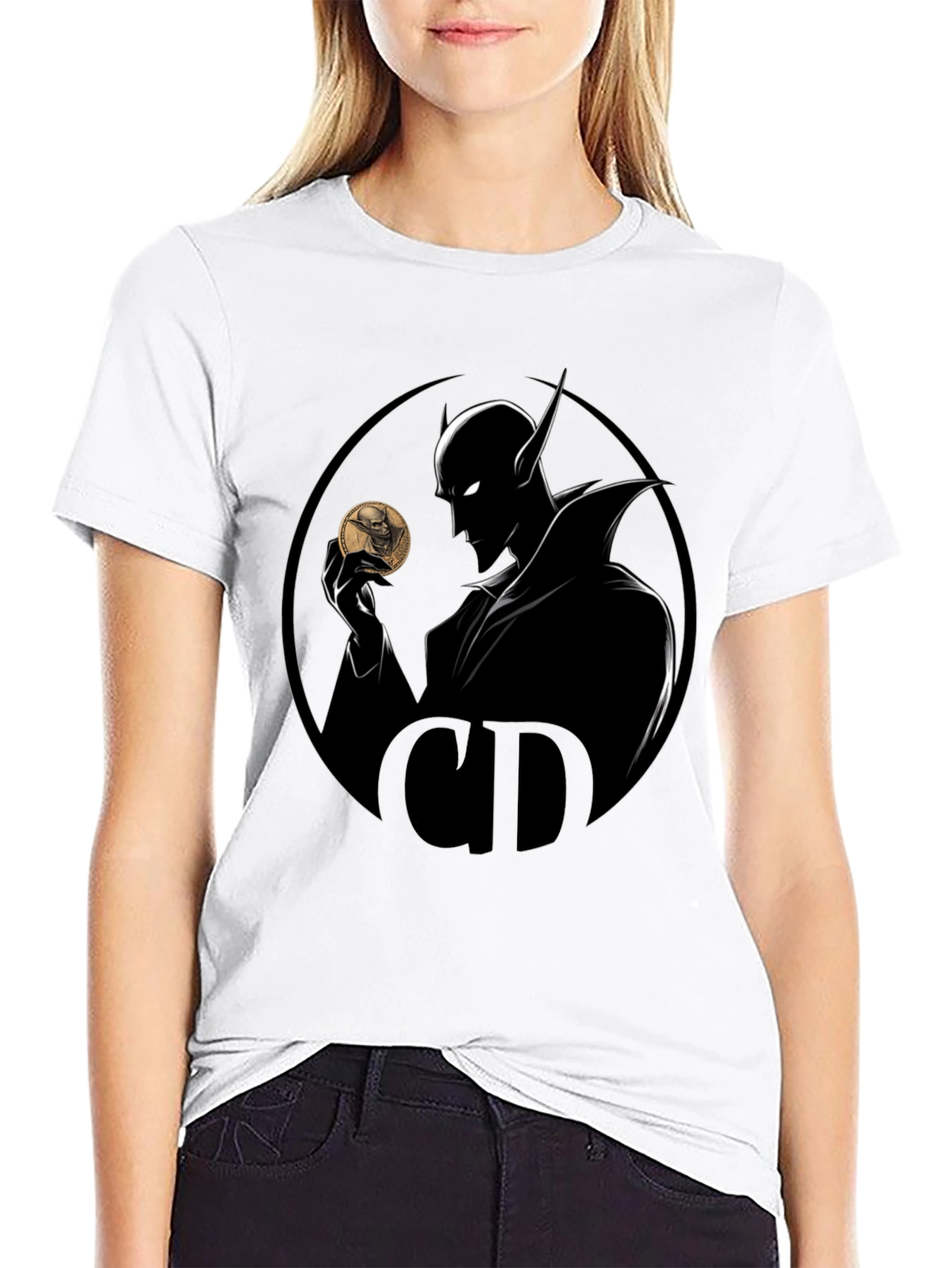 Mystic Coin T-Shirt - Shadowy Design