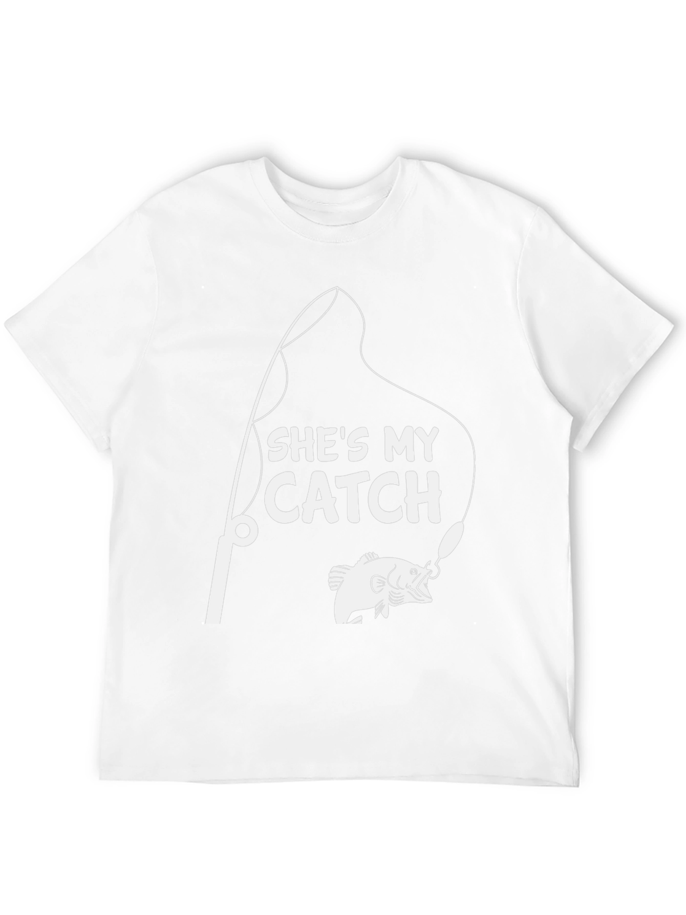 Shes My Catch T-Shirt Fishing Rod & Fish Graphic