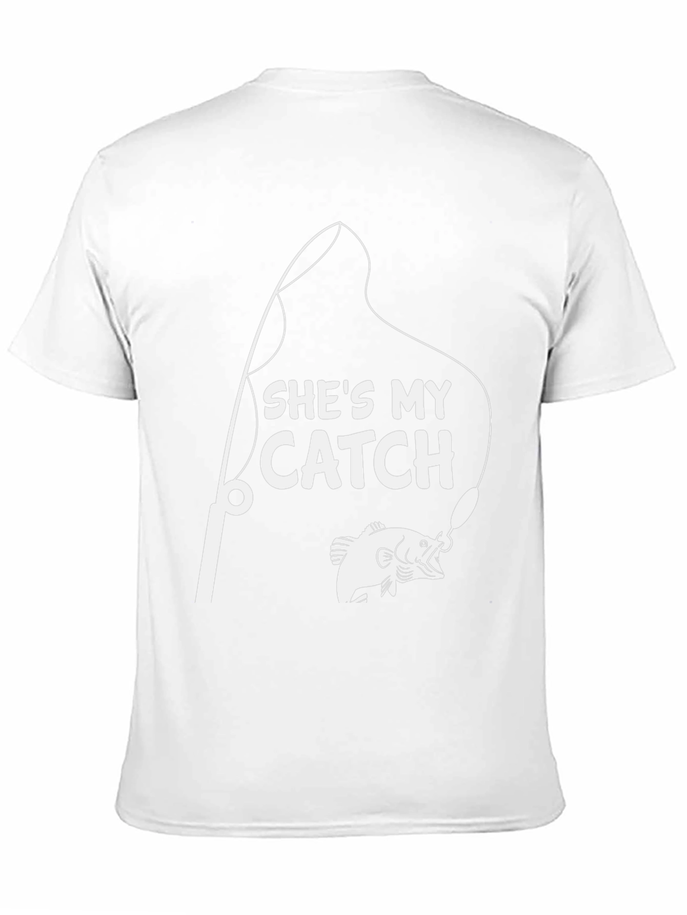 Shes My Catch T-Shirt Fishing Rod & Fish Graphic