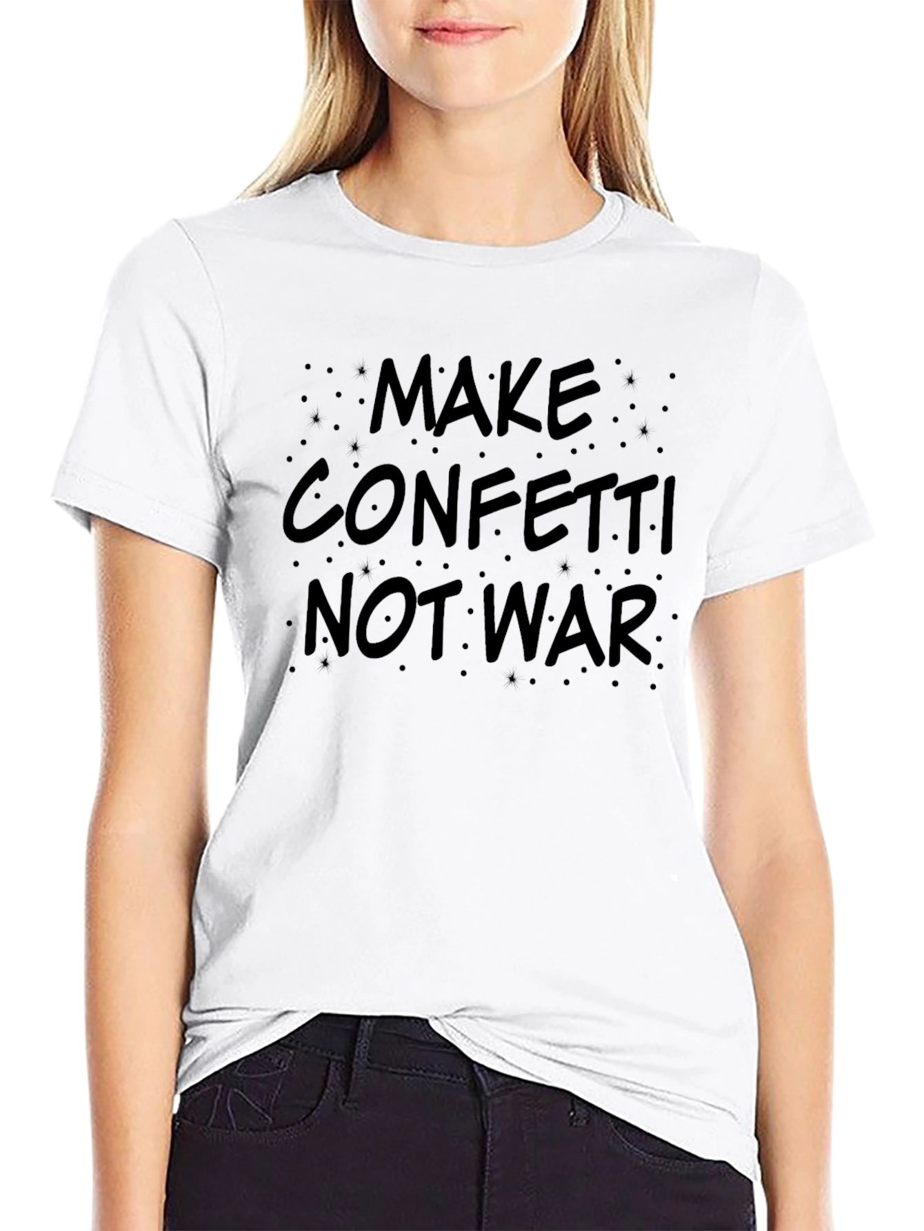 Make Confetti Not War Graphic Tee