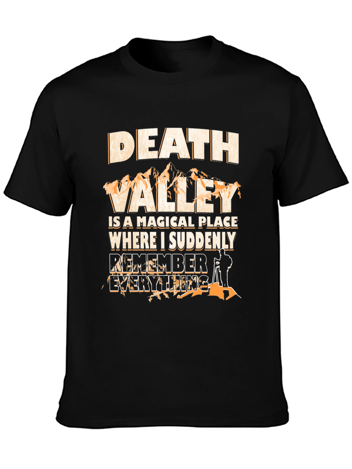 Death Valley Magical Place Mens Black T-Shirt