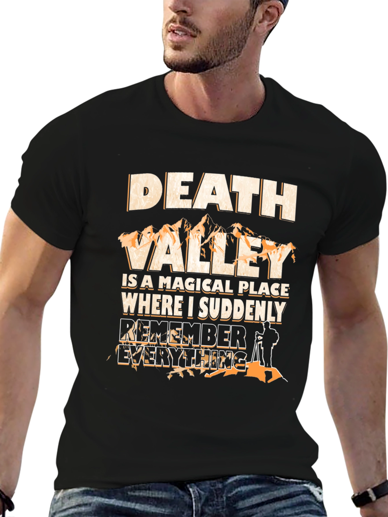 Death Valley Magical Place Mens Black T-Shirt