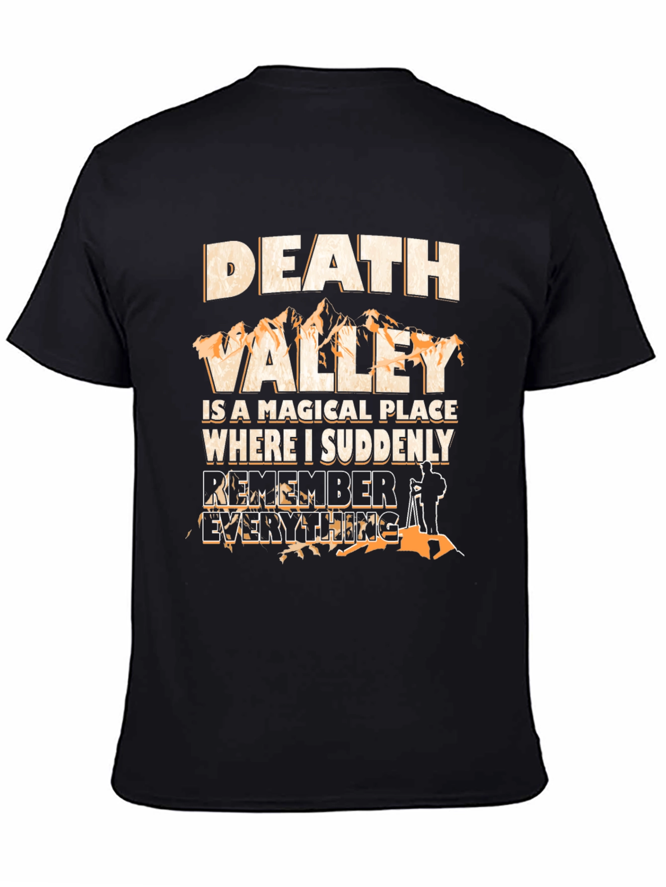 Death Valley Magical Place Mens Black T-Shirt